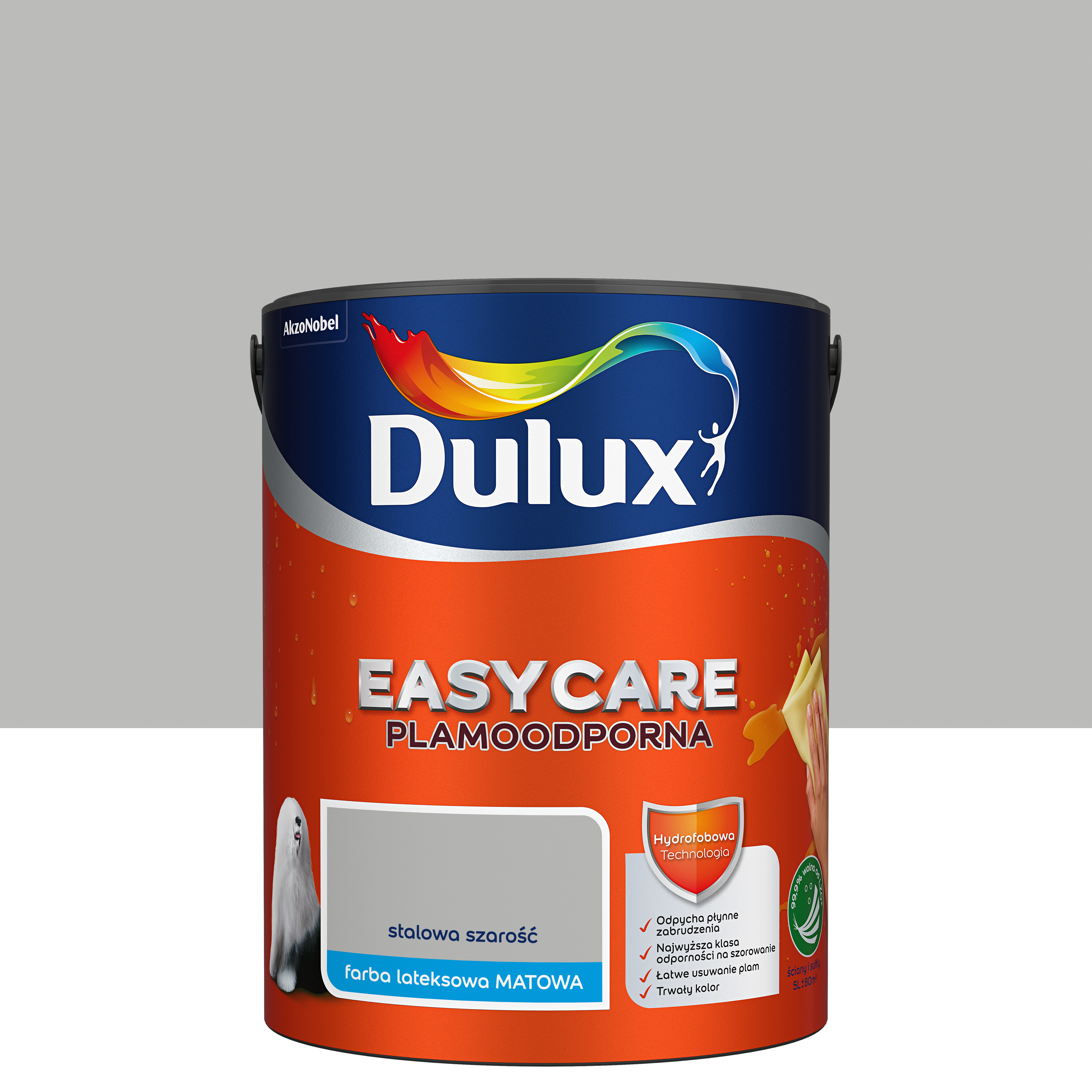 Farba Dulux Easycare Stalowa szarość 5 l