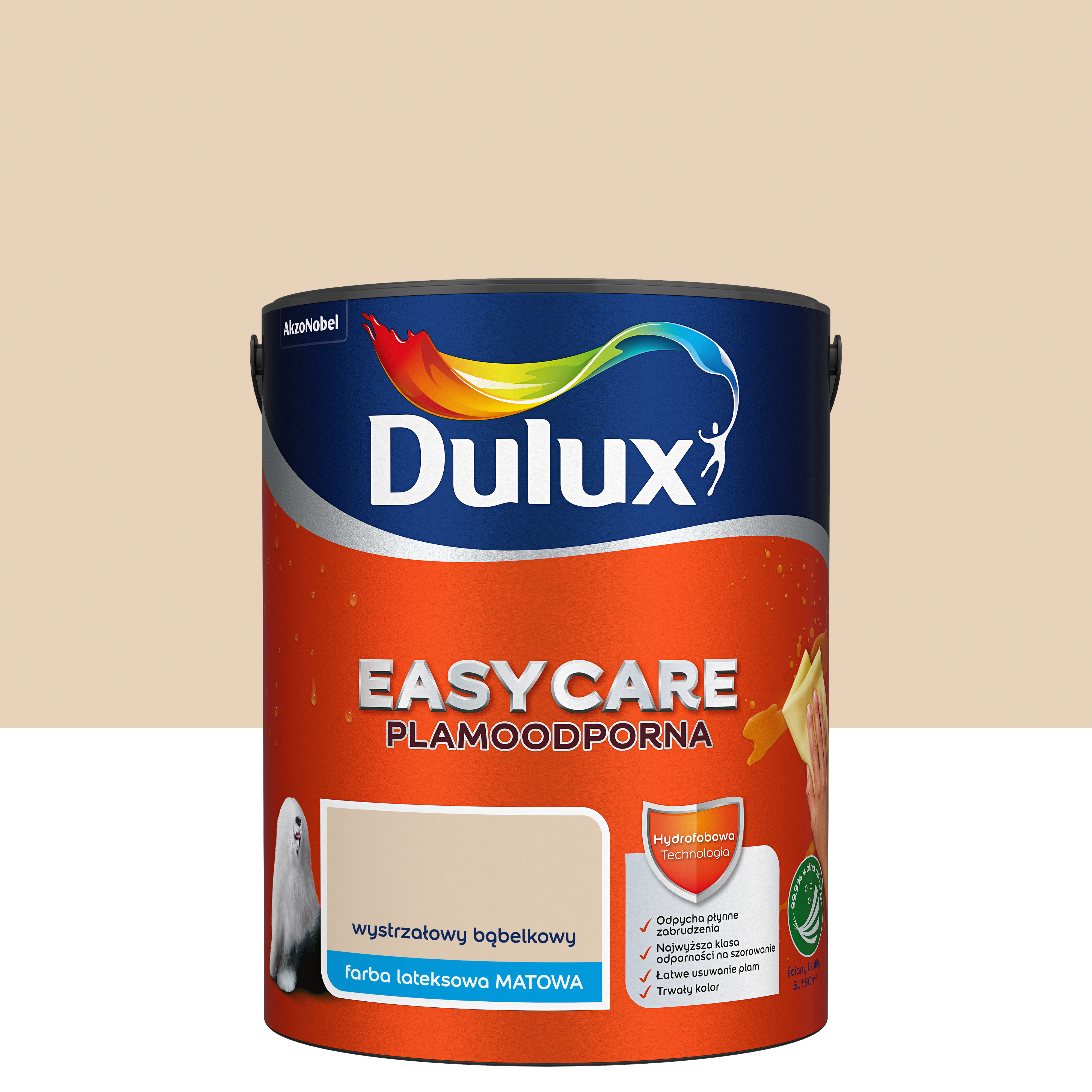 Farba wewnętrzna EASYCARE 5 l Wystrzałowy szampański DULUX