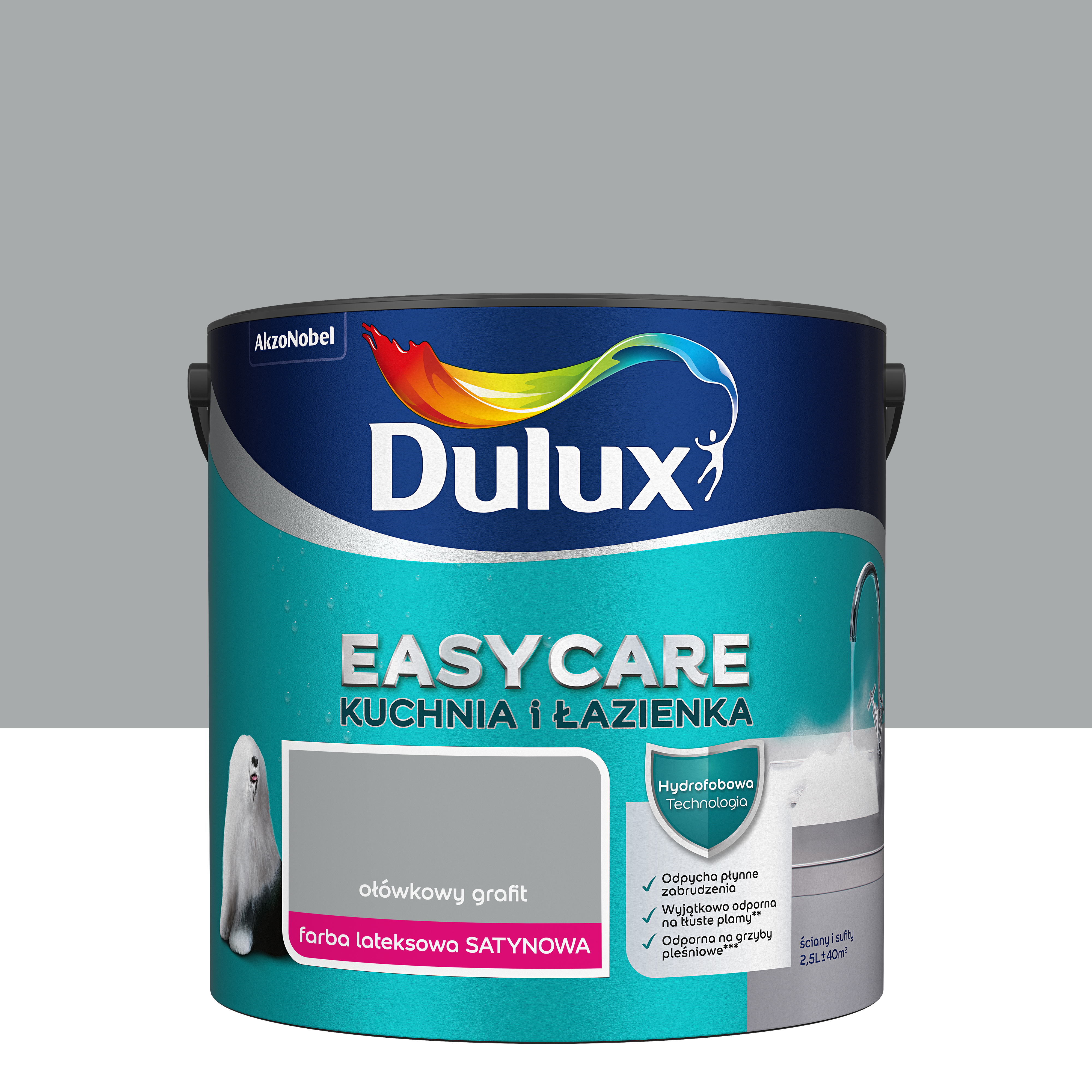 Farba Dulux Easycare Kuchnia i łazienka Ołówkowy grafit 2.5 l