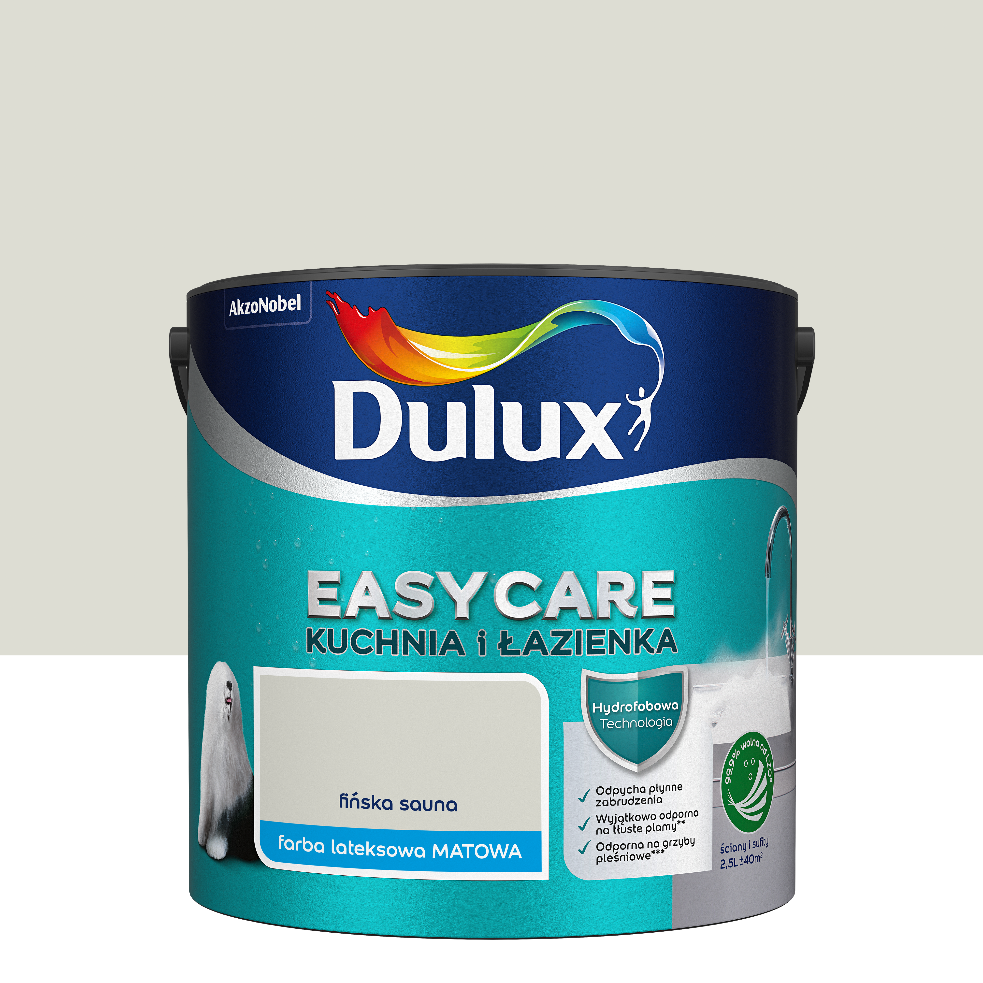 Farba Dulux Easycare kuchnia i łazienka Fińska sauna 2.5 l