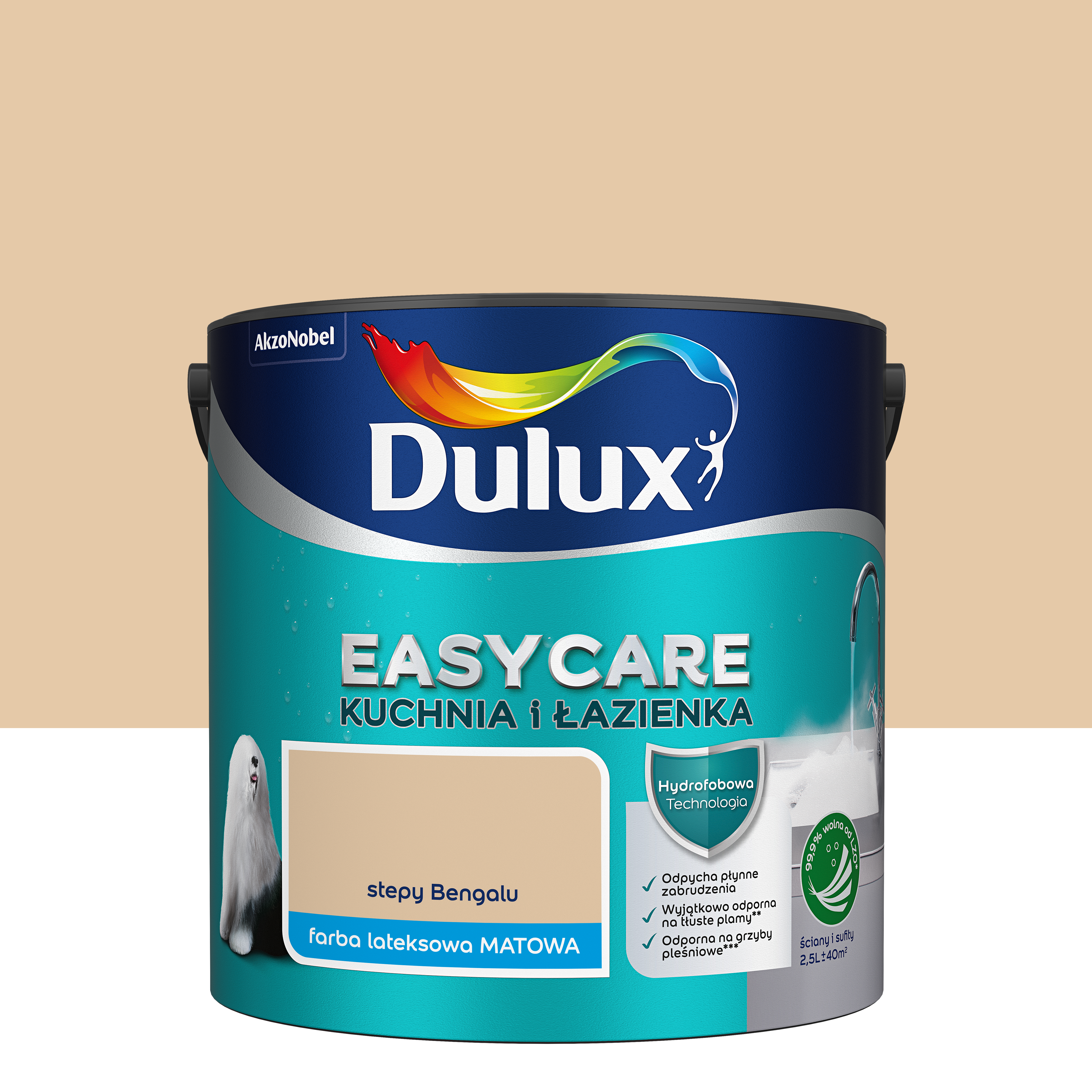Farba Dulux Easycare kuchnia i łazienka Stepy Bengalu 2.5 l