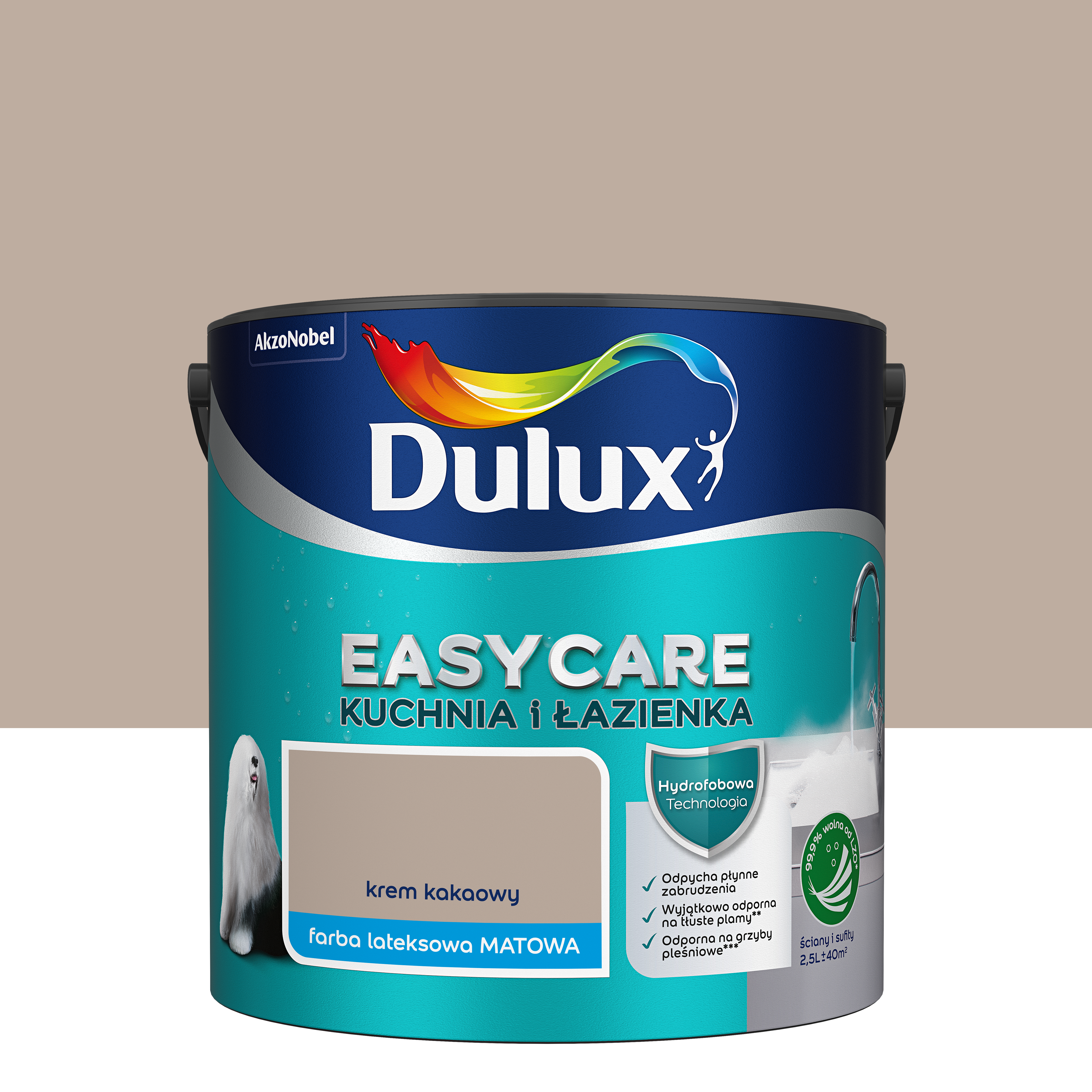 Farba Dulux Easycare kuchnia i łazienka Krem kakaowy 2.5 l