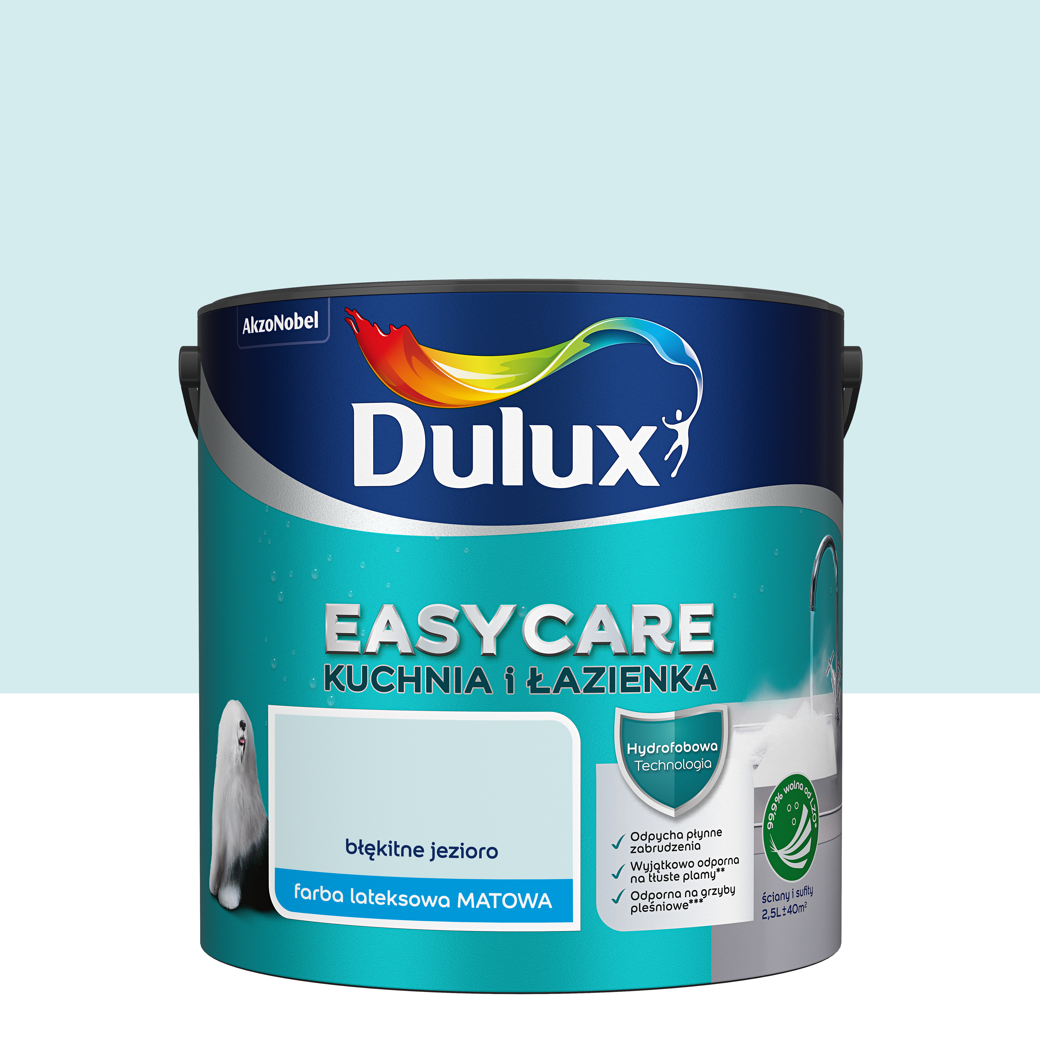 Farba Dulux Easycare kuchnia i łazienka Błękitne jezioro 2.5 l