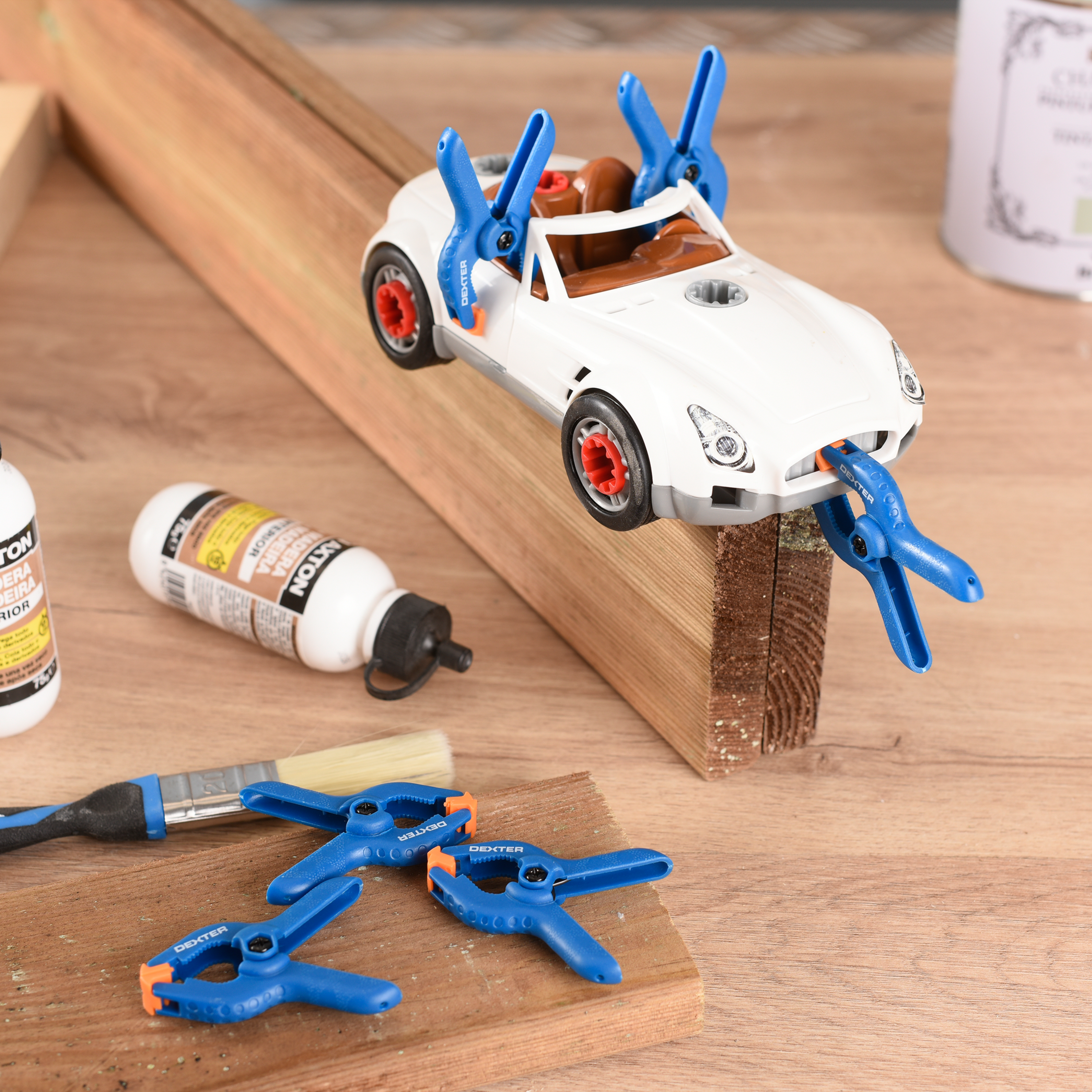 Zestaw ścisków klamrowych 65 mm 6 szt. Dexter - 2