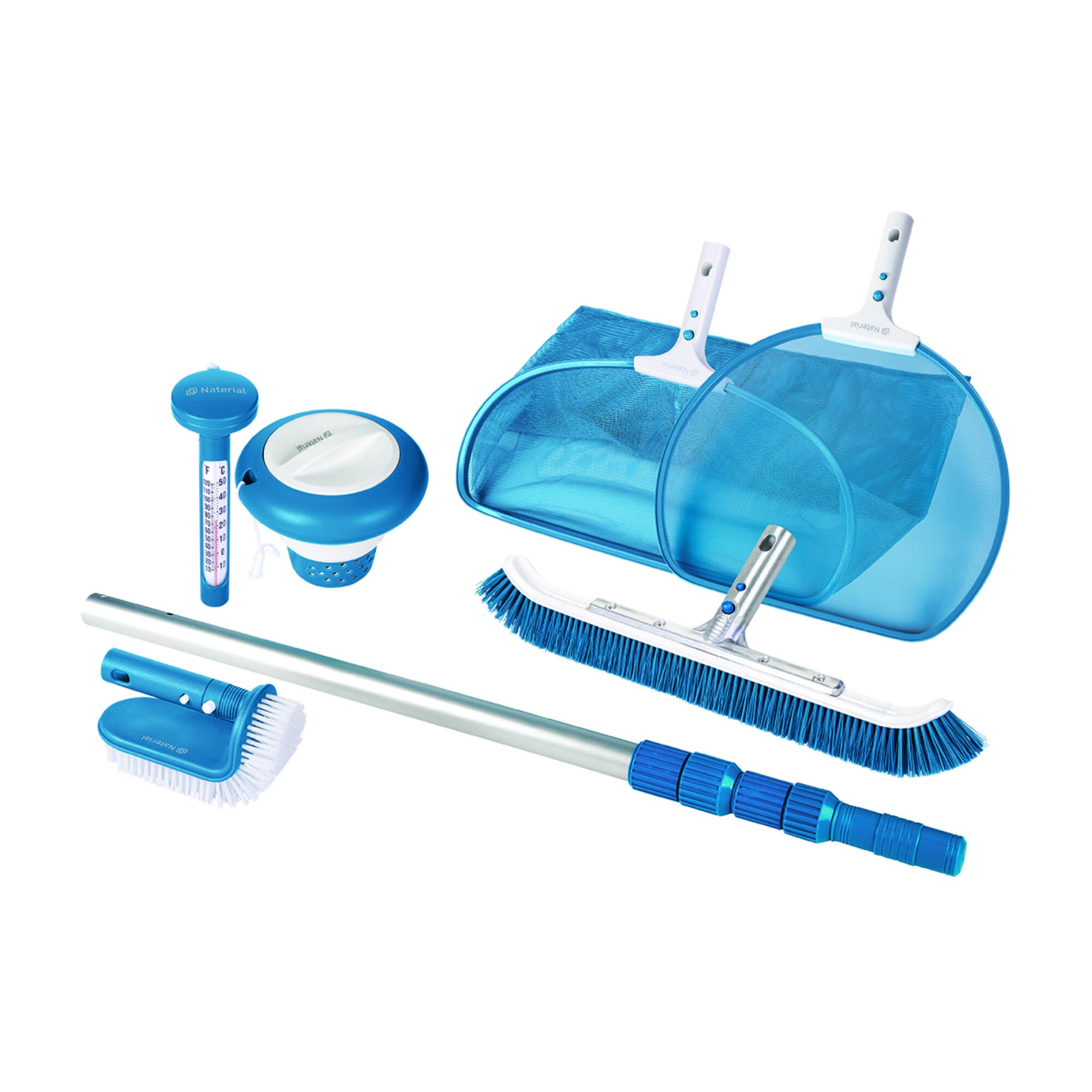 Set intretinere piscina, Naterial, 7 accesorii