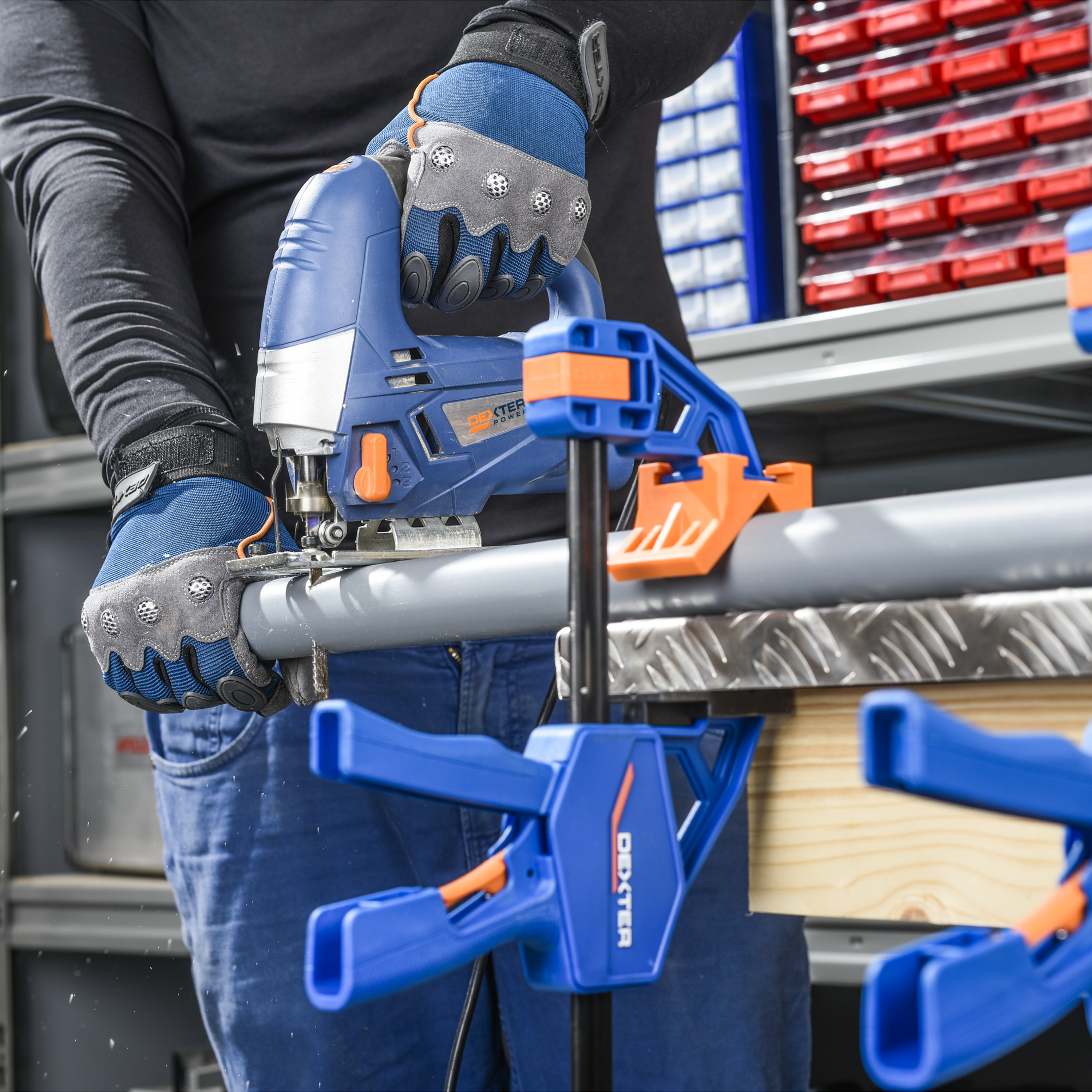 Zestaw ścisków automatycznych 150 mm 2 szt. Dexter - 10