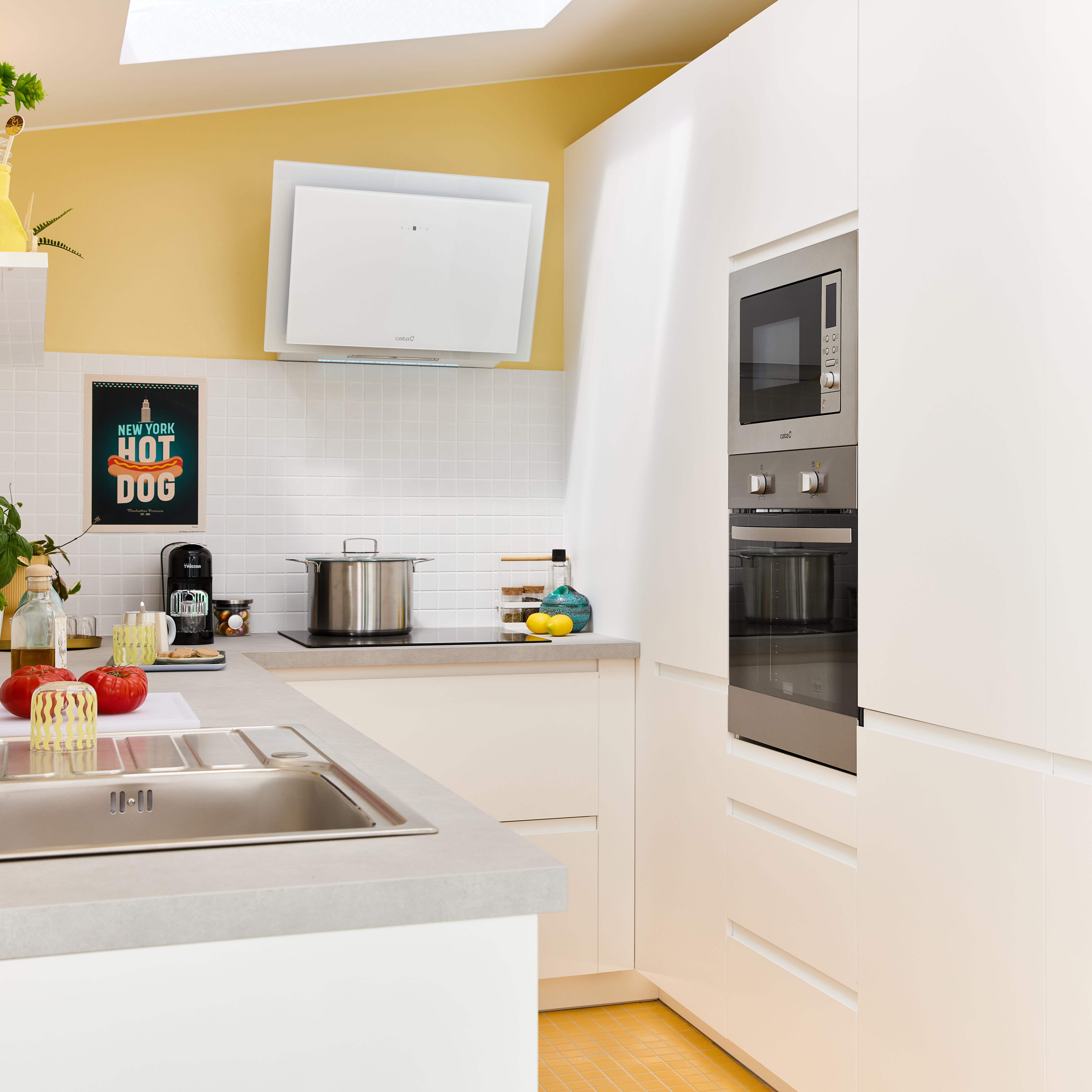 Façade de tiroir de cuisine DELINIA ID Tokyo blanc mat H.12.8 x l.59.7 cm - 2