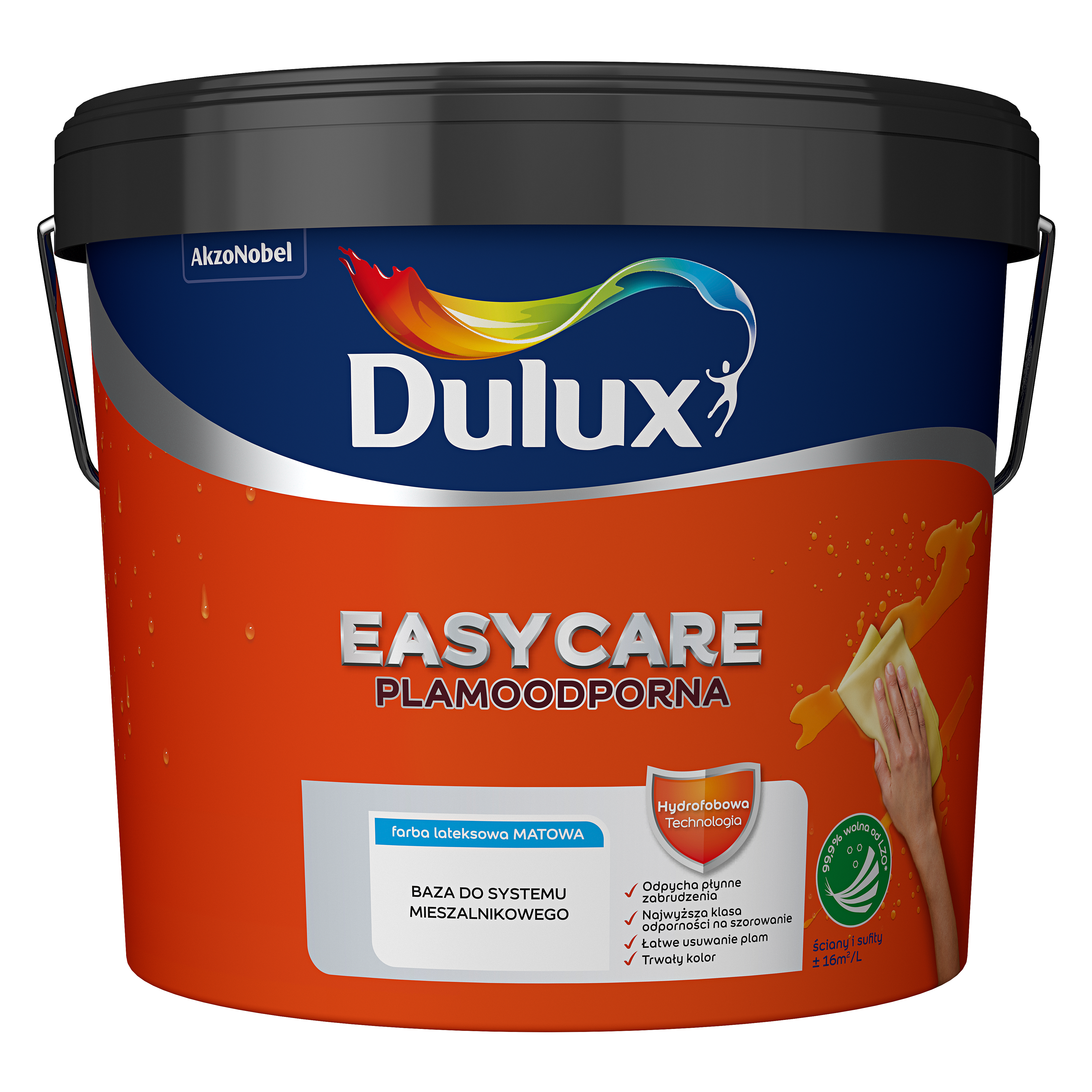 Farba Dulux Easycare 9 l biała mat