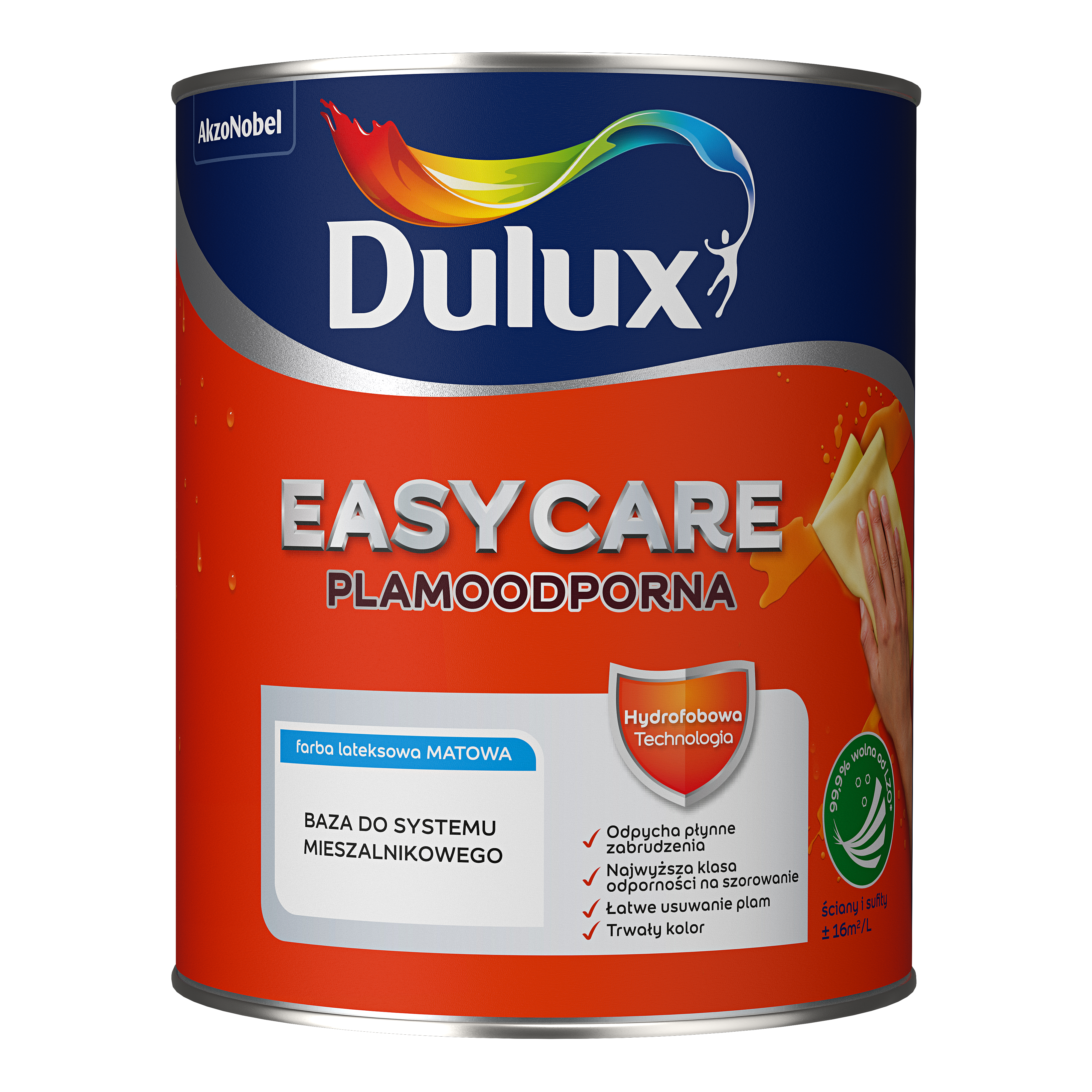 Farba Dulux Easycare 0.9 l biała mat