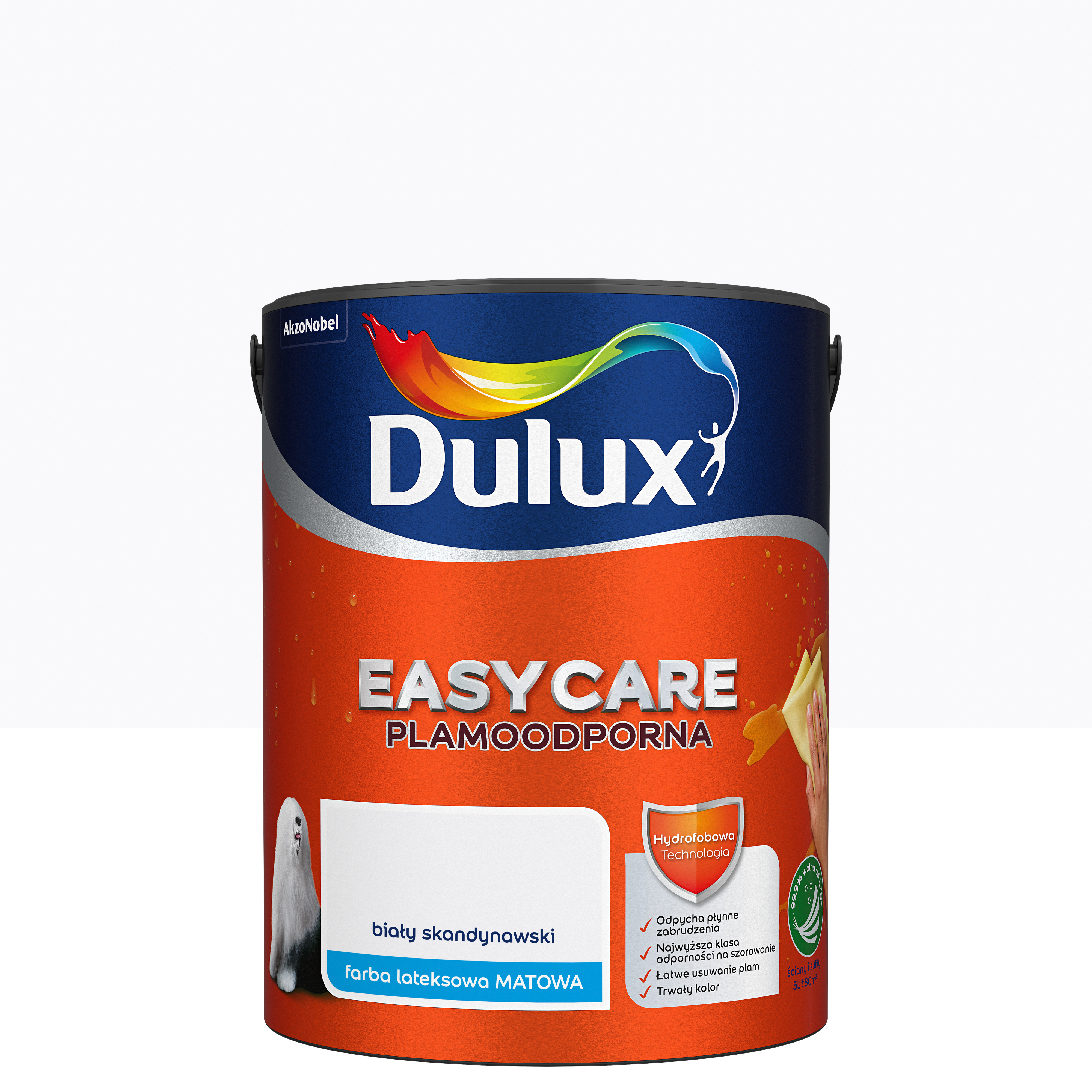 Farba Dulux Easycare Biały skandynawski 5 l - 4