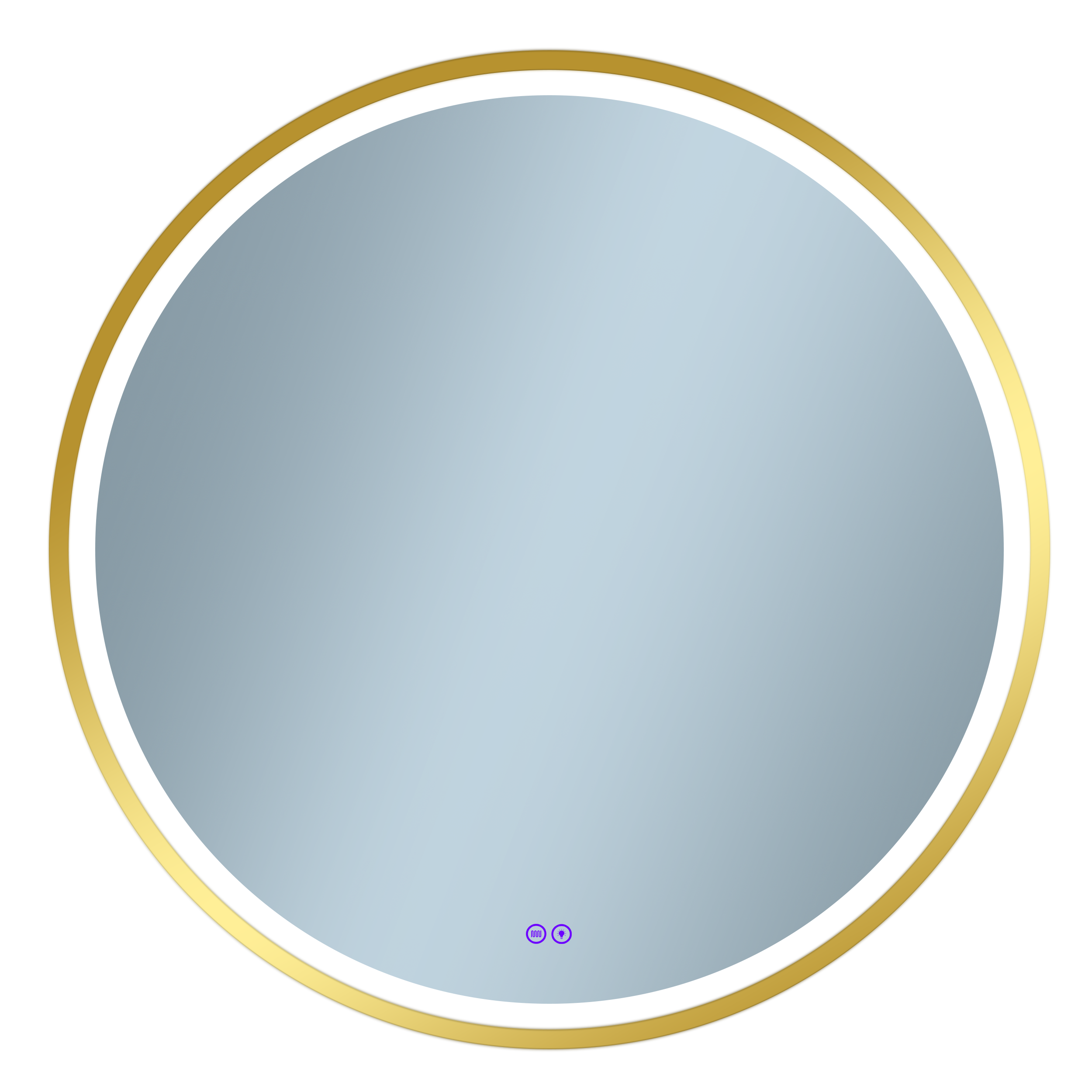 Lustro LED okrągłe Orion Gold 60 cm Venti
