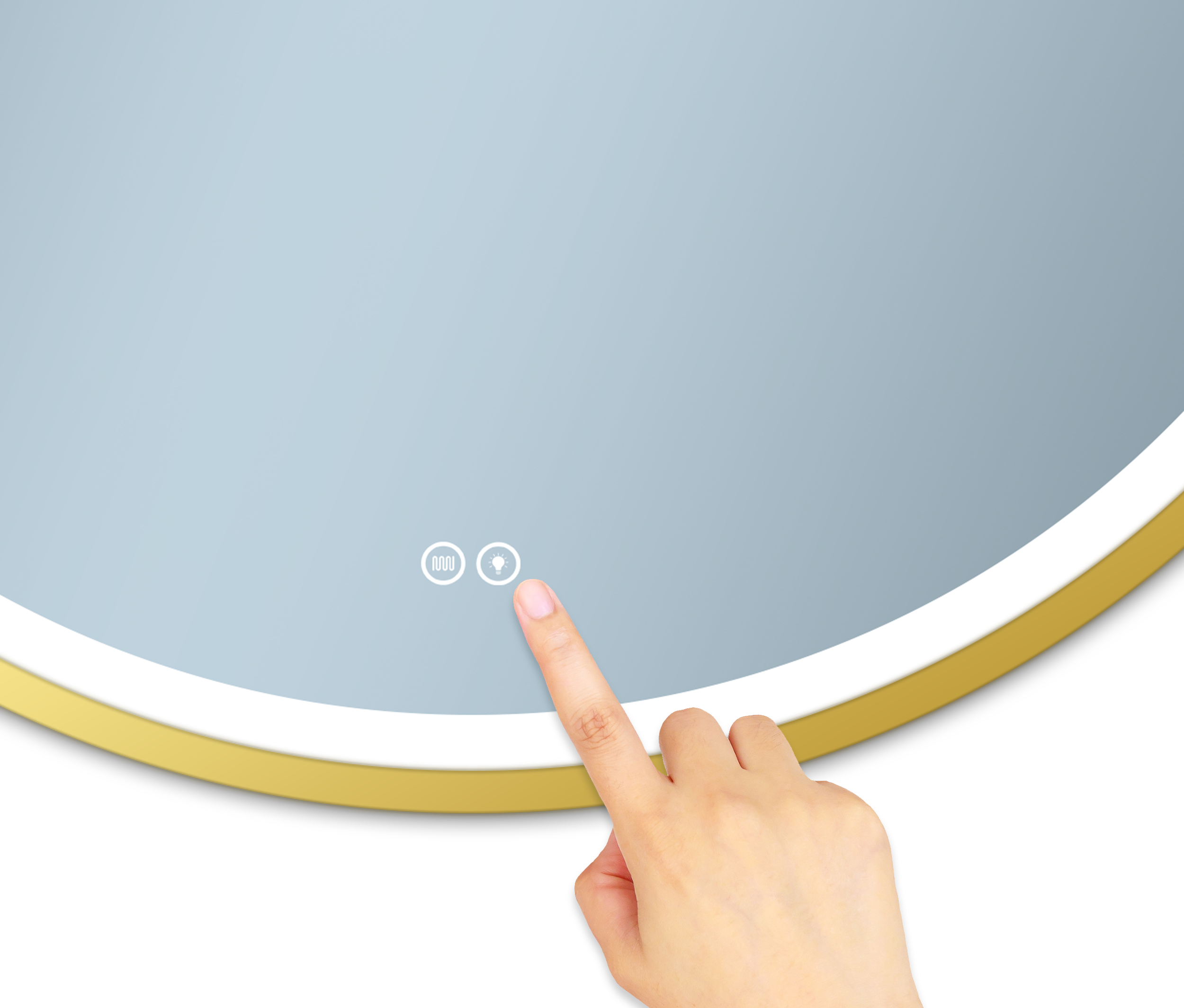 Lustro LED okrągłe Orion Gold 60 cm Venti - 3