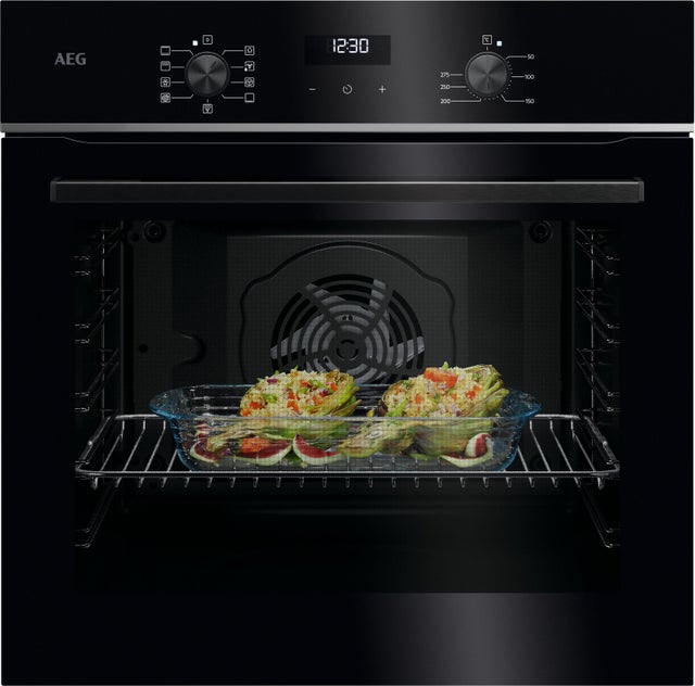 Horno multifunción AEG TU5AB21FSB 72L 3.6kW aqualísis negro Clase A+