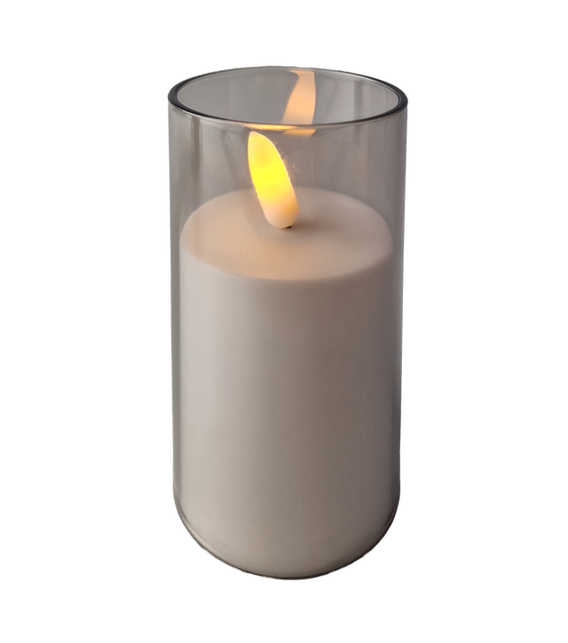 Świeca LED w tubie 10 cm ciepła biel Cortina