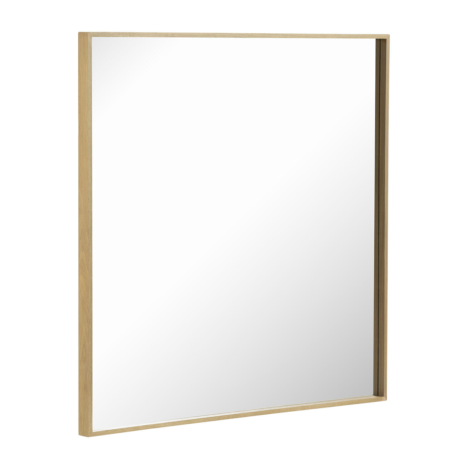 Miroir rectangulaire chêne Sylva, l.80 x H.80 cm - 6