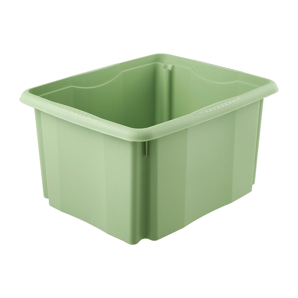 Cutie depozitare, din plastic, 41 x 34.5 x 22 cm, 24 L, verde