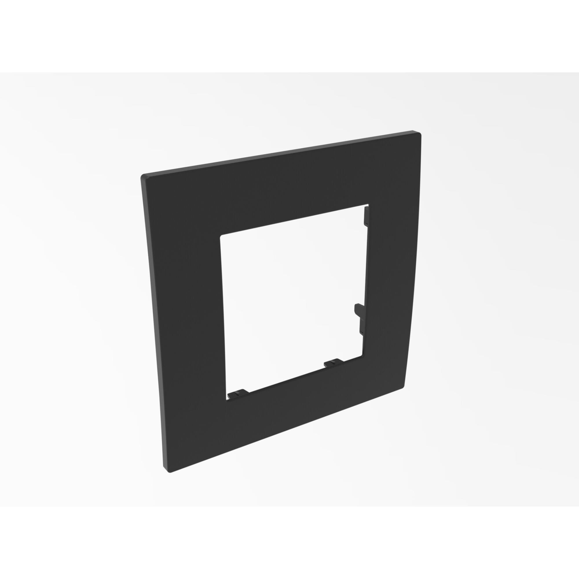 Rama decorativa 2 module pentru suport 2 module Himel, pentru aparataj modular, IP20, negru