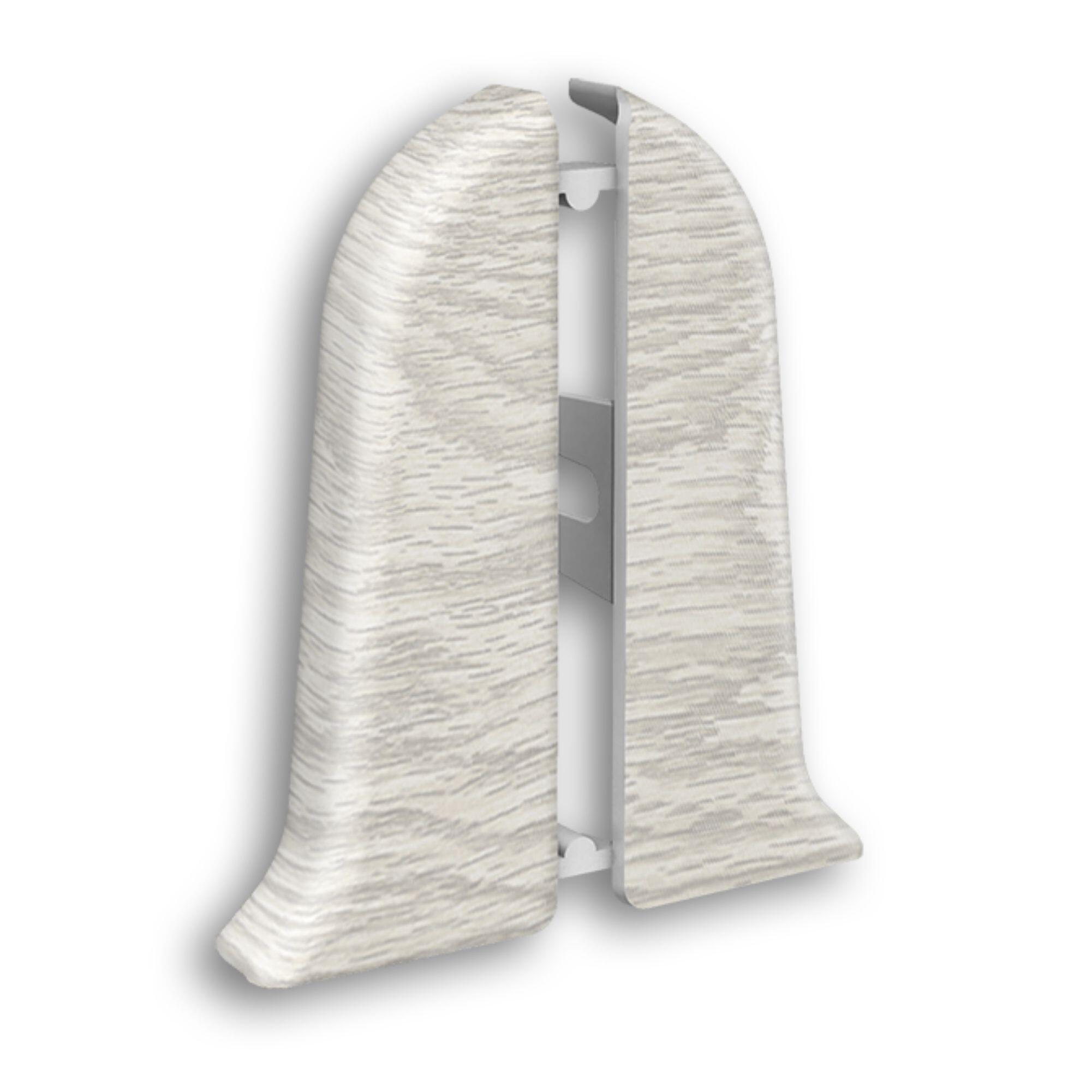 Terminatie pentru plinta PVC, KN59, stejar Iceberg, 2 buc/pachet