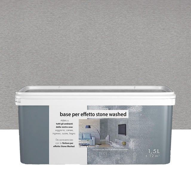 Pittura decorativa Stonewashed RMD DECORAZIONE effetto cemento argilla 1.5 L