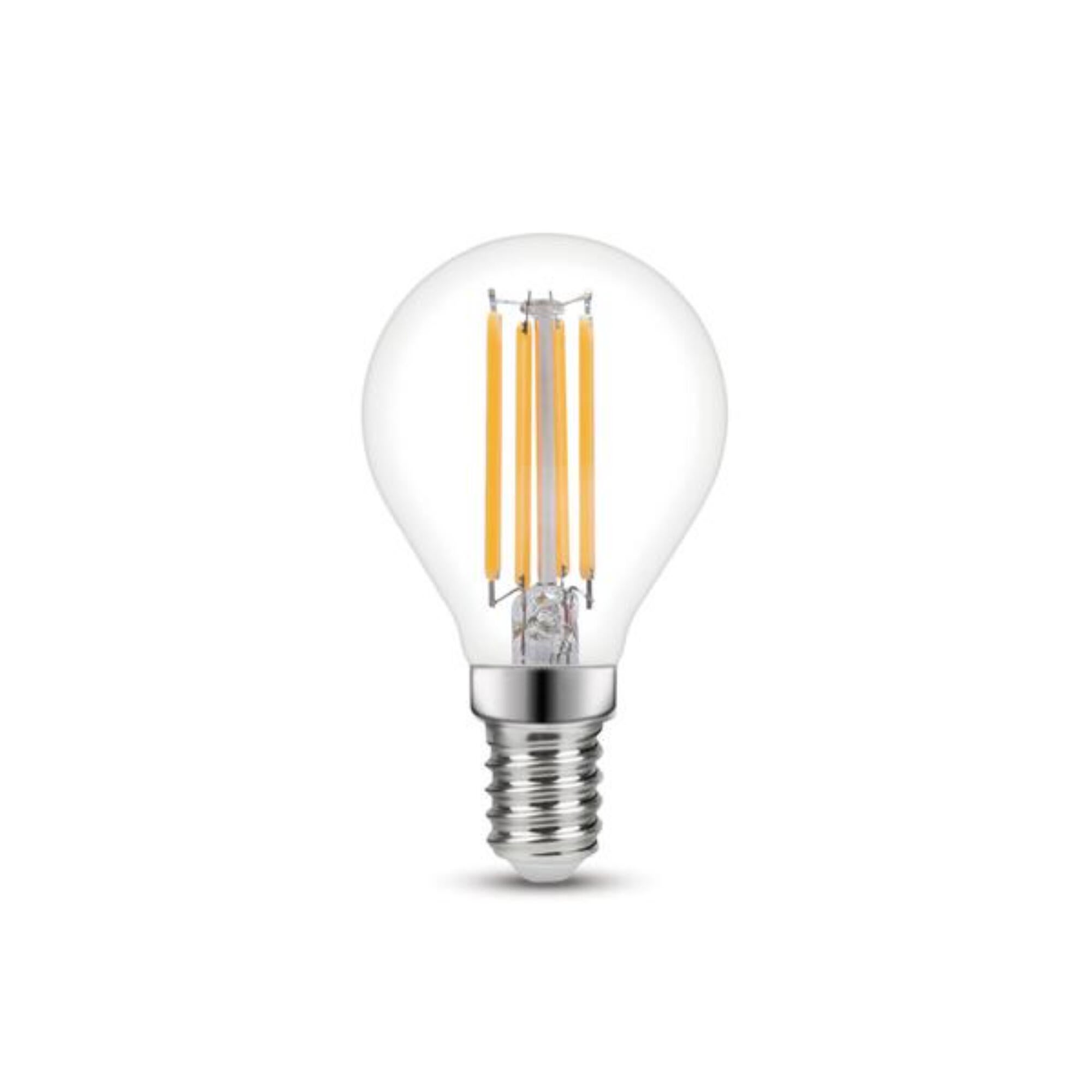Bec LED Lexman, E14, G45, 5.9 W, lumina calda, 2700K, 806lm, filament clar