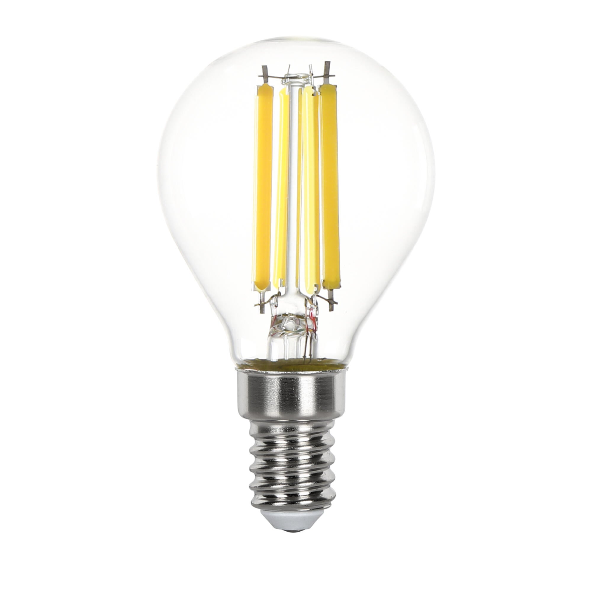 Bec LED Lexman, E27, G45, 3.8 W, lumina neutra, 4000K, 806lm, clasa A, filament clar