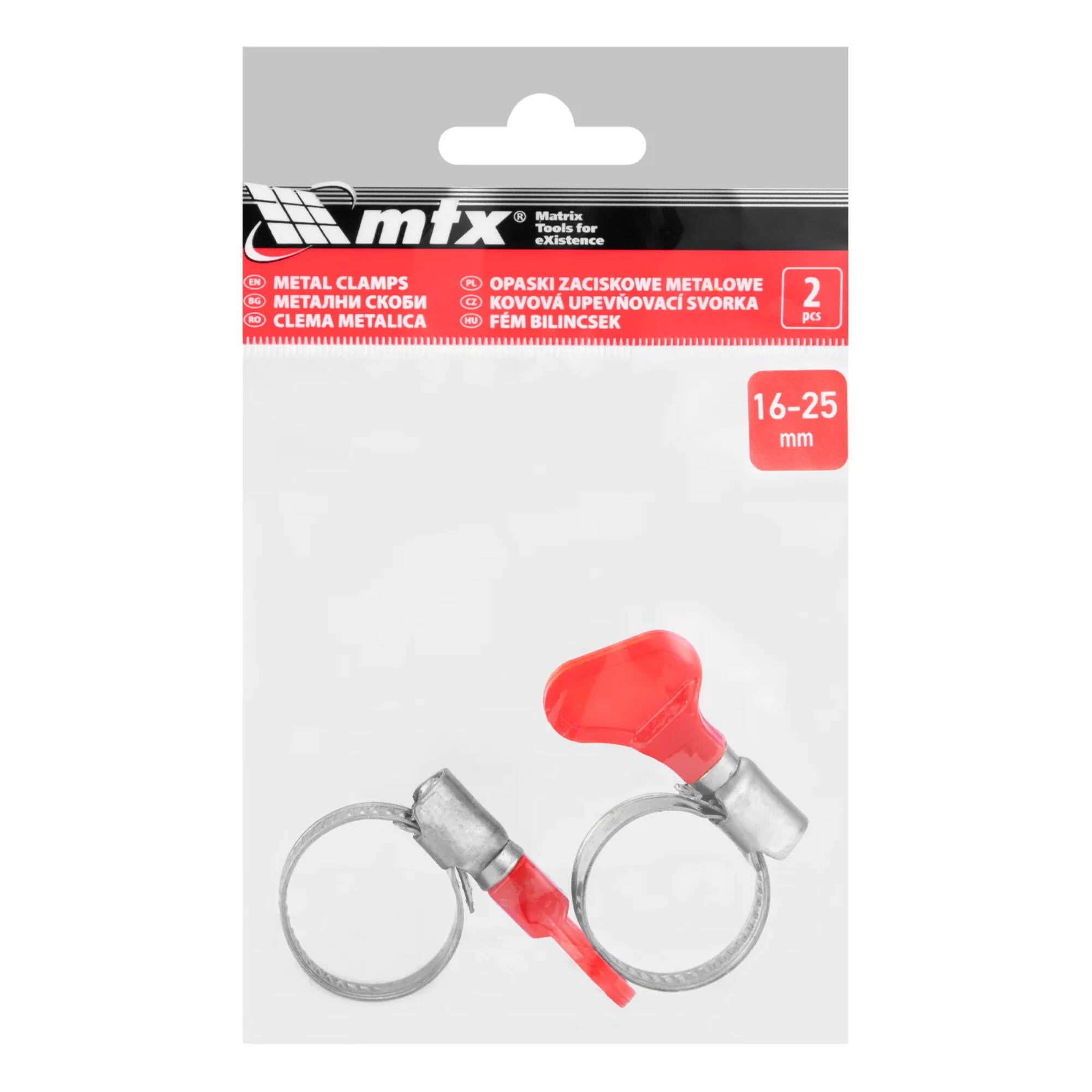 Colier metalic MTX, pentru furtun 16-25mm, set 2 bucati | Leroy Merlin