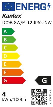 Taśma LED do łazienki LCOB 720 lm 8W barwa neutralna 5 m IP65 Kanlux - 7