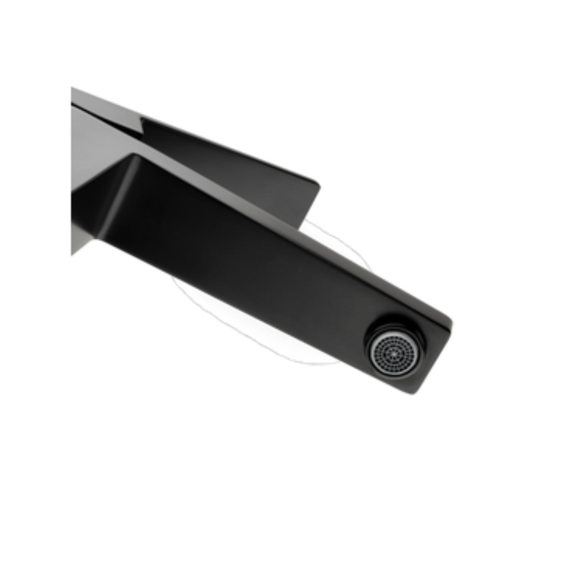 Rubinetto per lavabo a canna alta Studio nero opaco SENSEA H 30.8 cm - 4