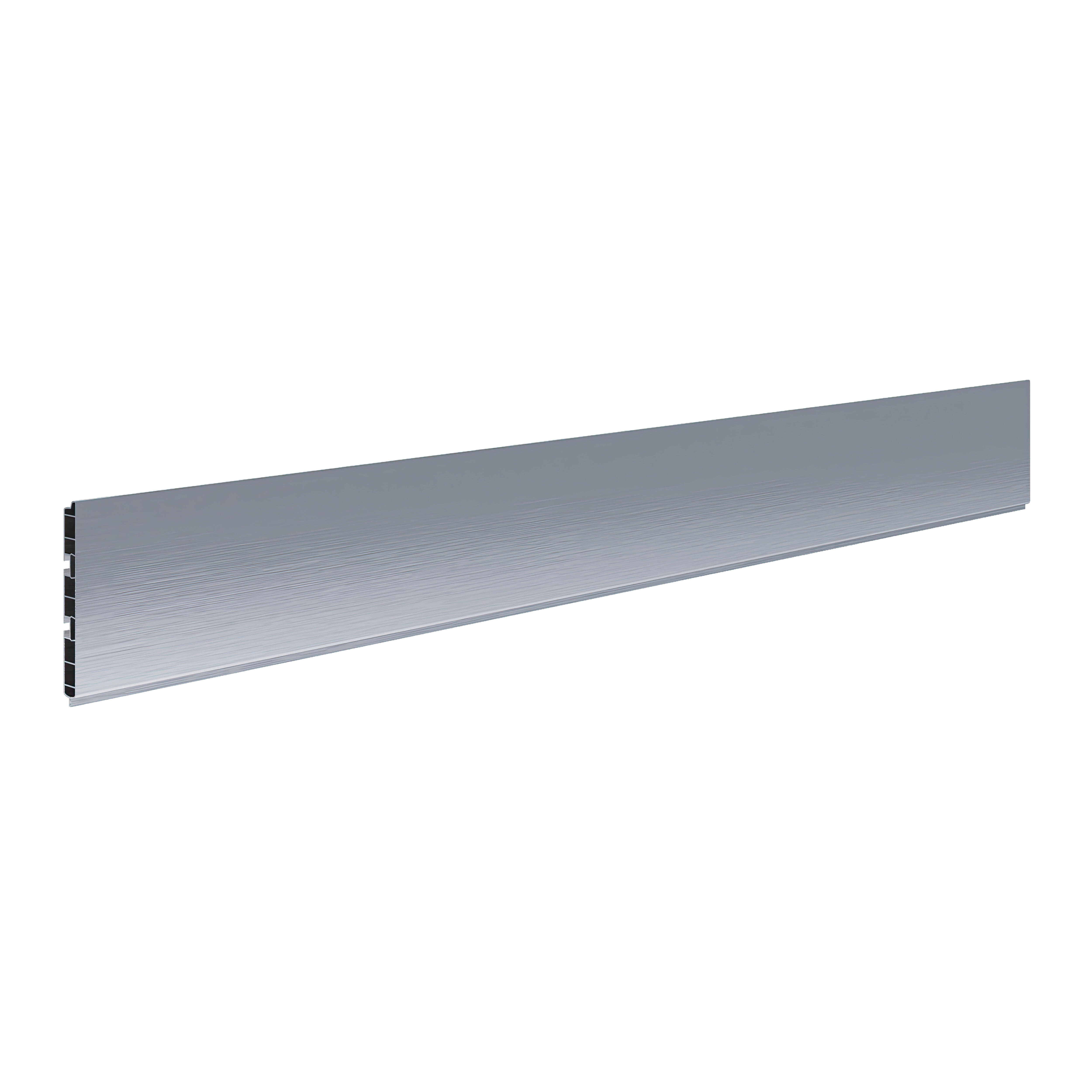 Plinta, din PVC cu folie de aluminiu, 300 x 15 cm, argintiu