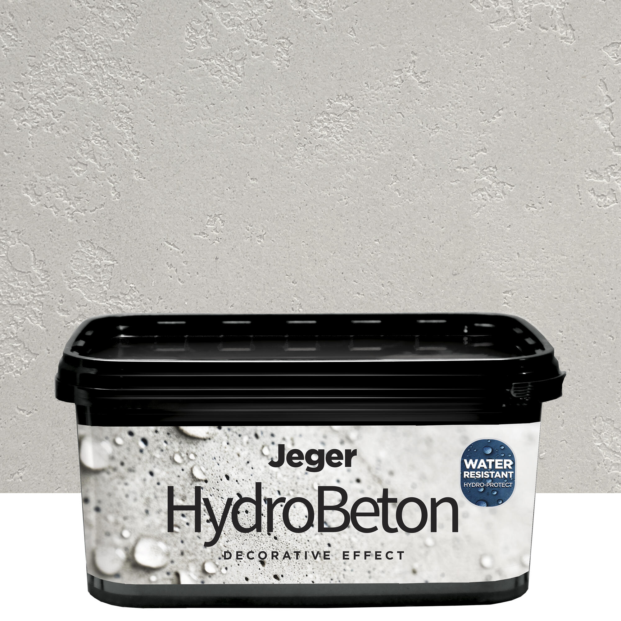 Vopsea decorativa Jeger, efect Hydro Beton, 8kg Crema | Leroy Merlin