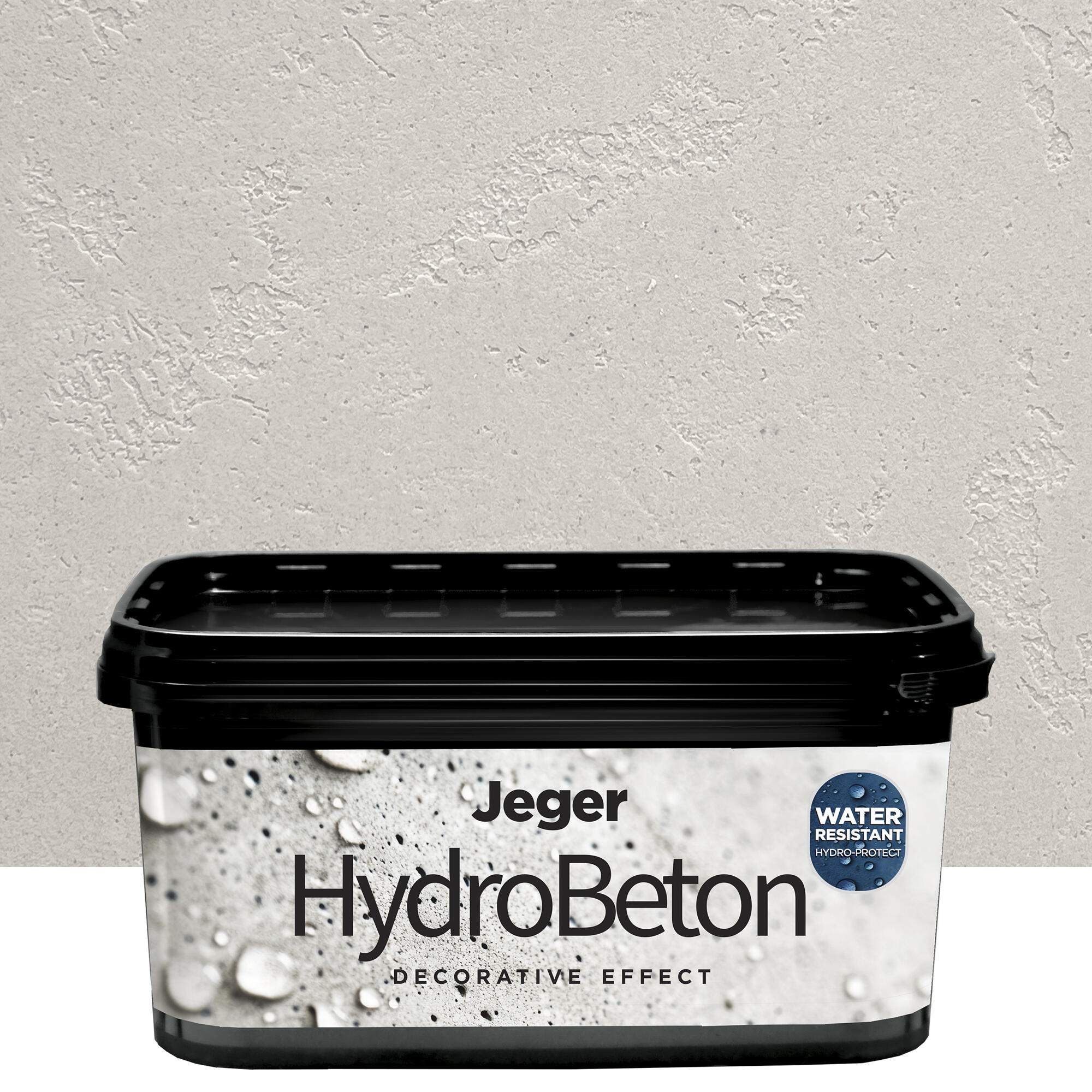 Vopsea decorativa Jeger, efect Hydro Beton, 8kg Sandy | Leroy Merlin