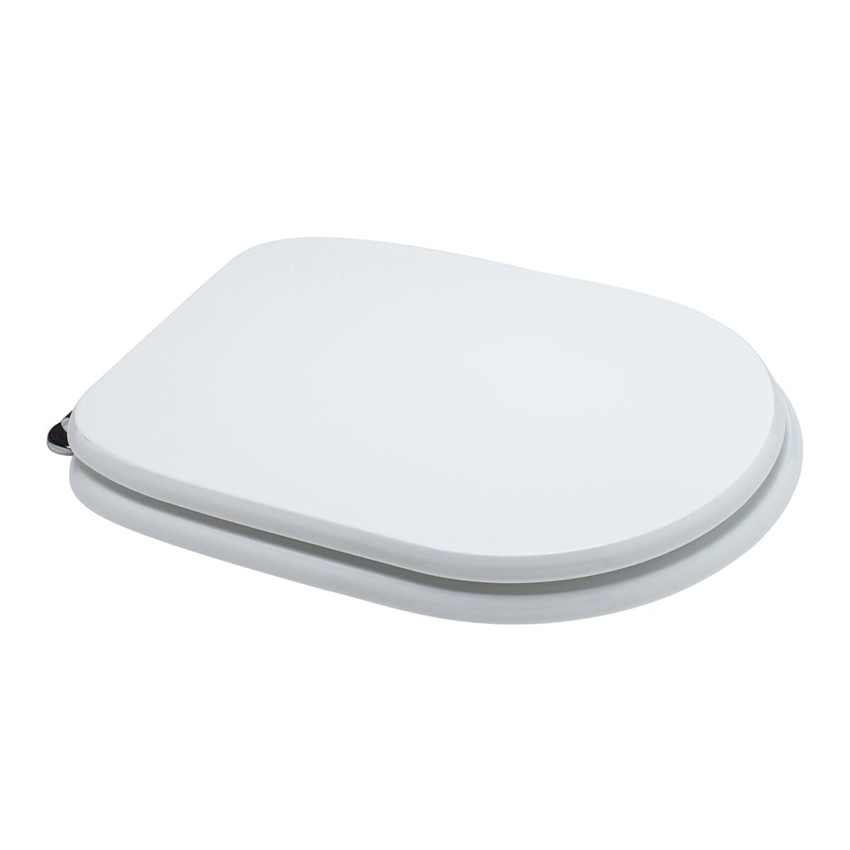 Copriwater Sintesi rettangolare universale in mdf bianco - 2