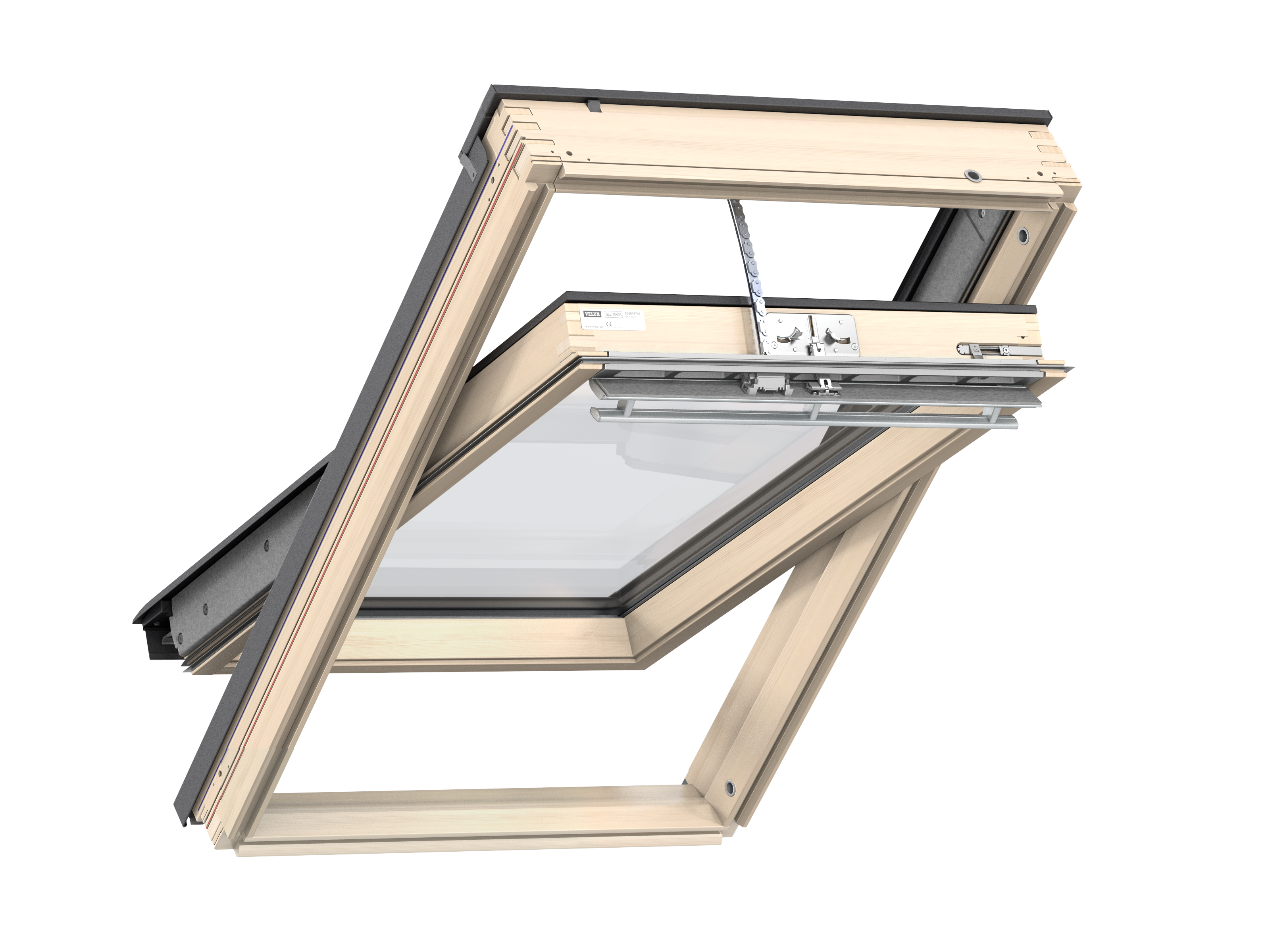 Okno dachowe 3-szybowe drewniane solarno-elektryczne GLL 106430 78x140 cm Confort+ Velux