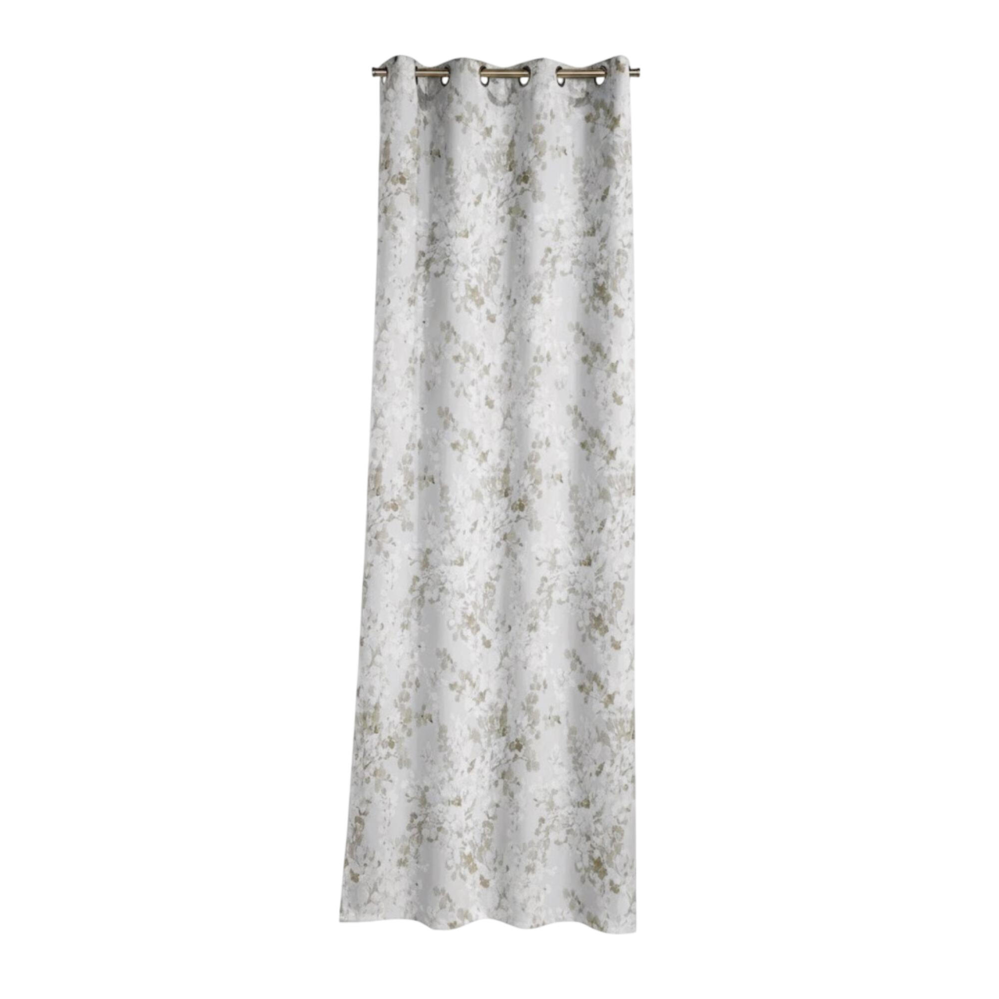 Draperie 140 x 260 cm Ginger, cu inele, gri