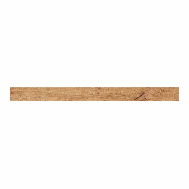 Piastrella battiscopa Fable Honey in gres porcellanato miele opaco L 90 x H 7.2 cm x Sp 8 mm confezione da 1.8 ml