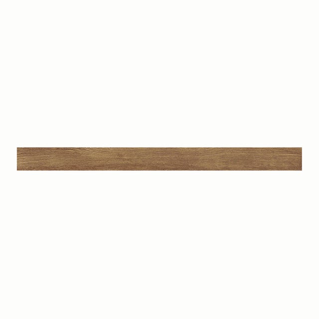 Piastrella battiscopa Fable Cognac in gres porcellanato marrone opaco L 90 x H 7.2 cm x Sp 8 mm confezione da 1.8 ml