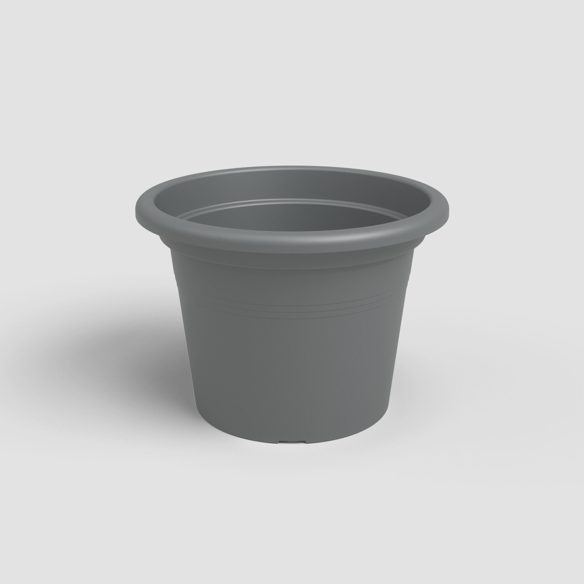 Ghiveci flori, polipropilena, Ø 20 cm, gri