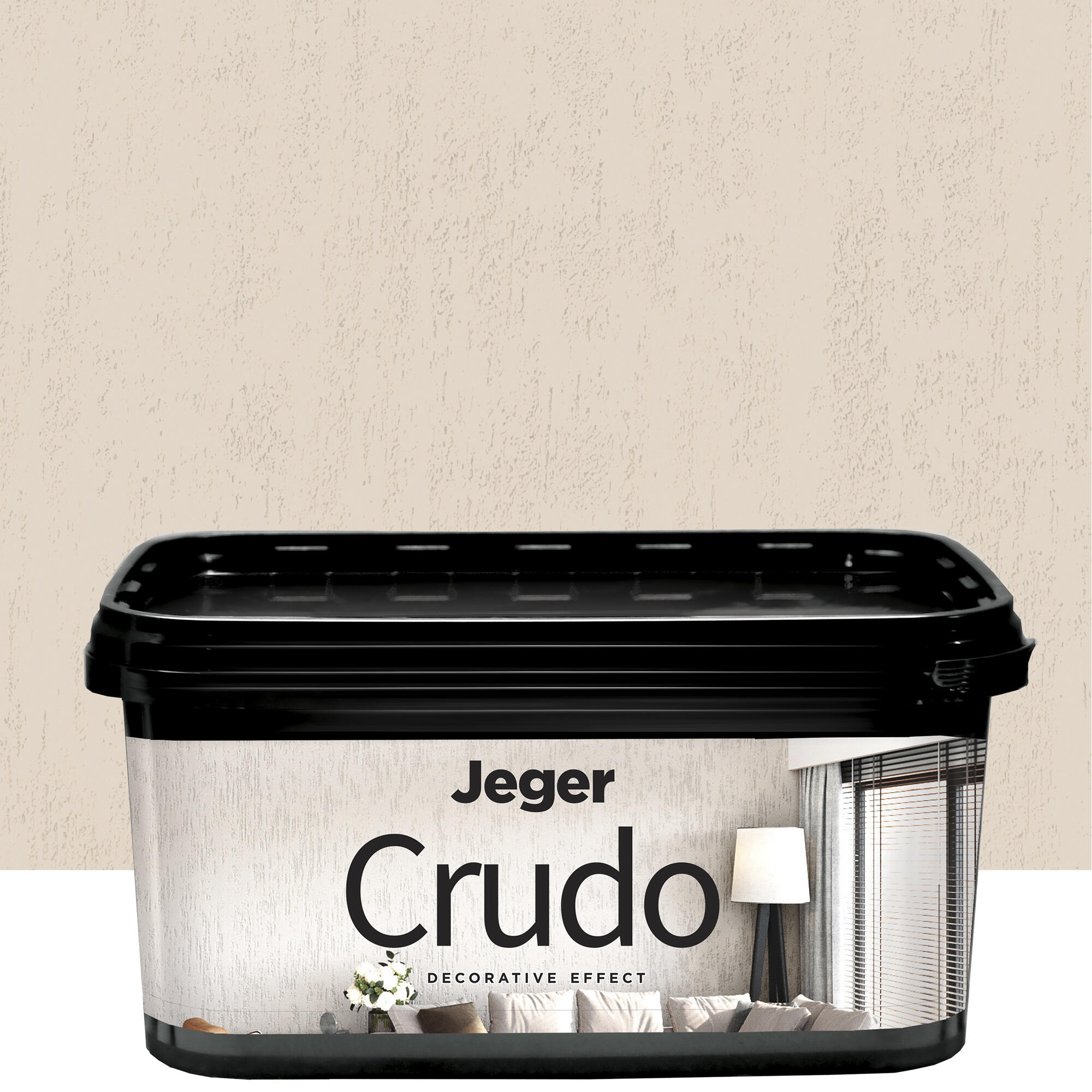 Vopsea decorativa Jeger, efect Crudo, 8L Shell