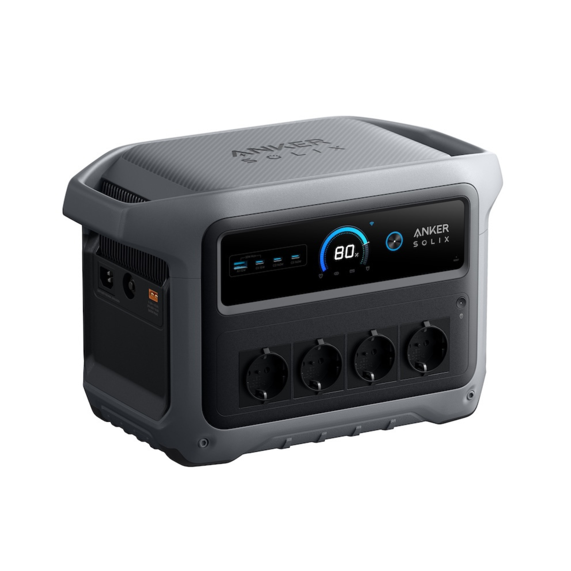 Statie de alimentare portabila Anker Solix C1000X Generatia 2, 1024Wh, 2000W, LiFeP04, Gri