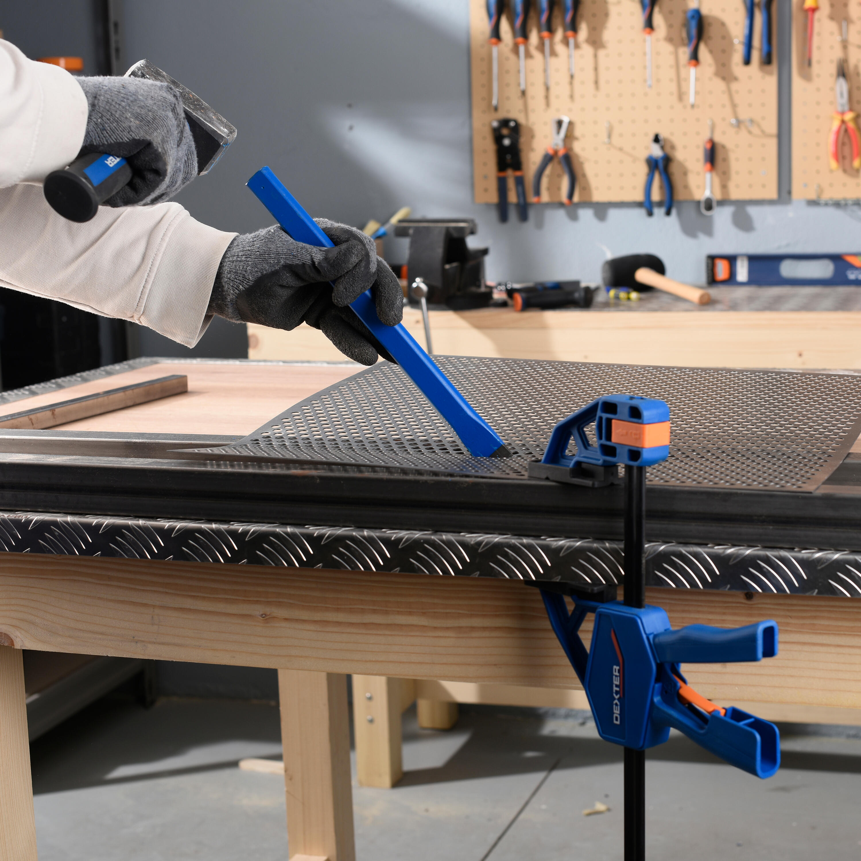 Burin de mécanicien DEXTER en acier, L.30 cm - 3