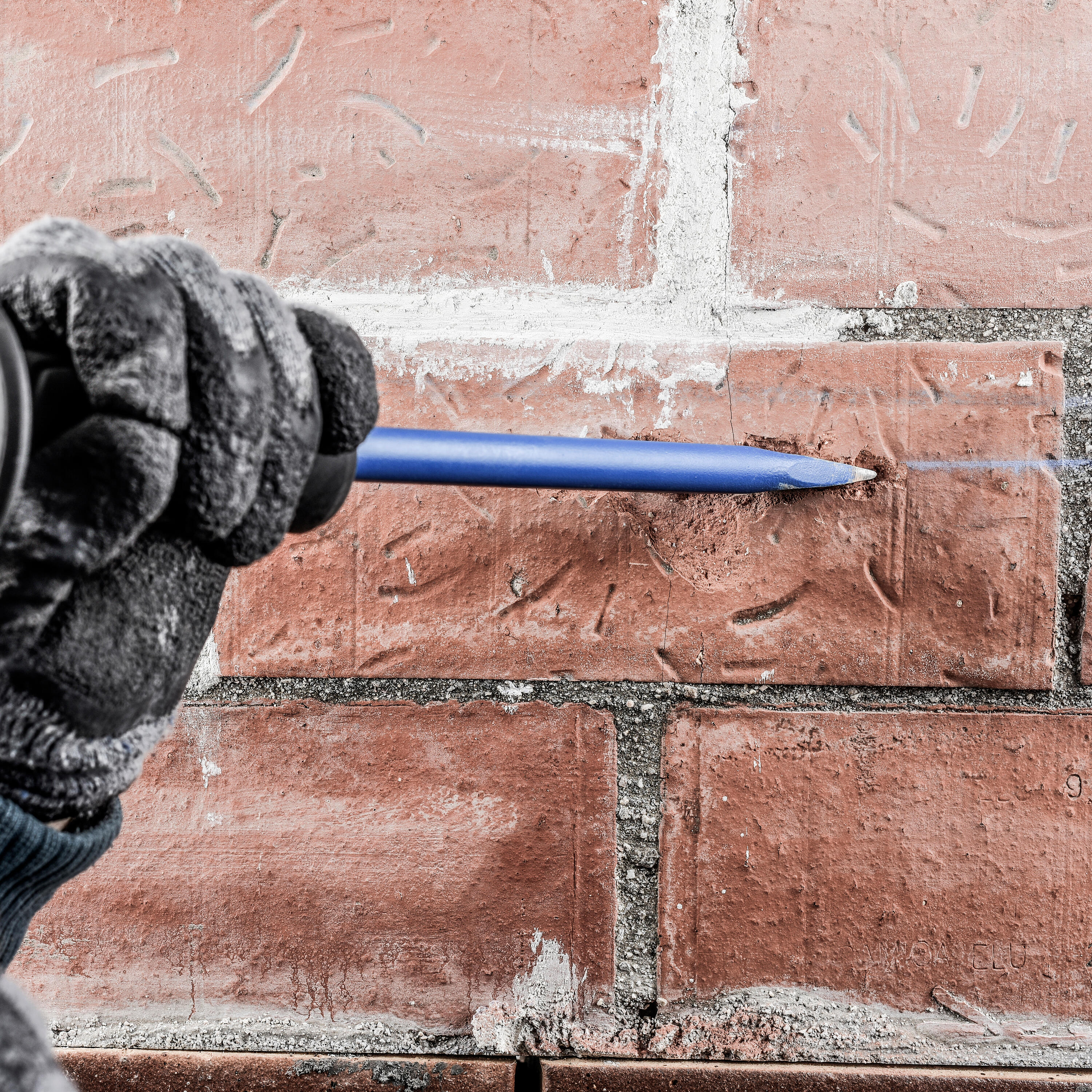 Ciseau de maçon DEXTER en acier, L.30 cm - 3