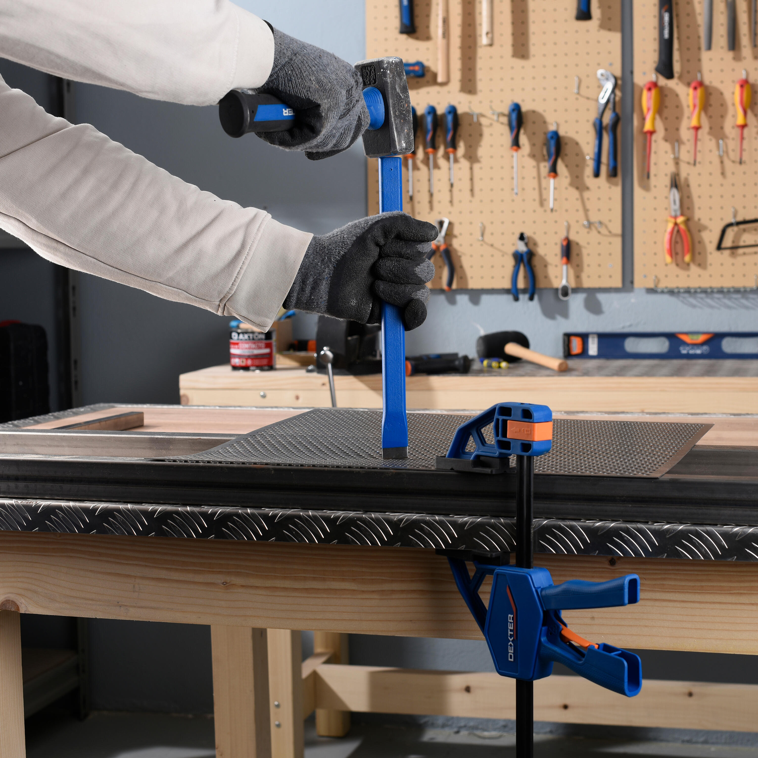 Burin de mécanicien DEXTER en acier, L.30 cm - 2