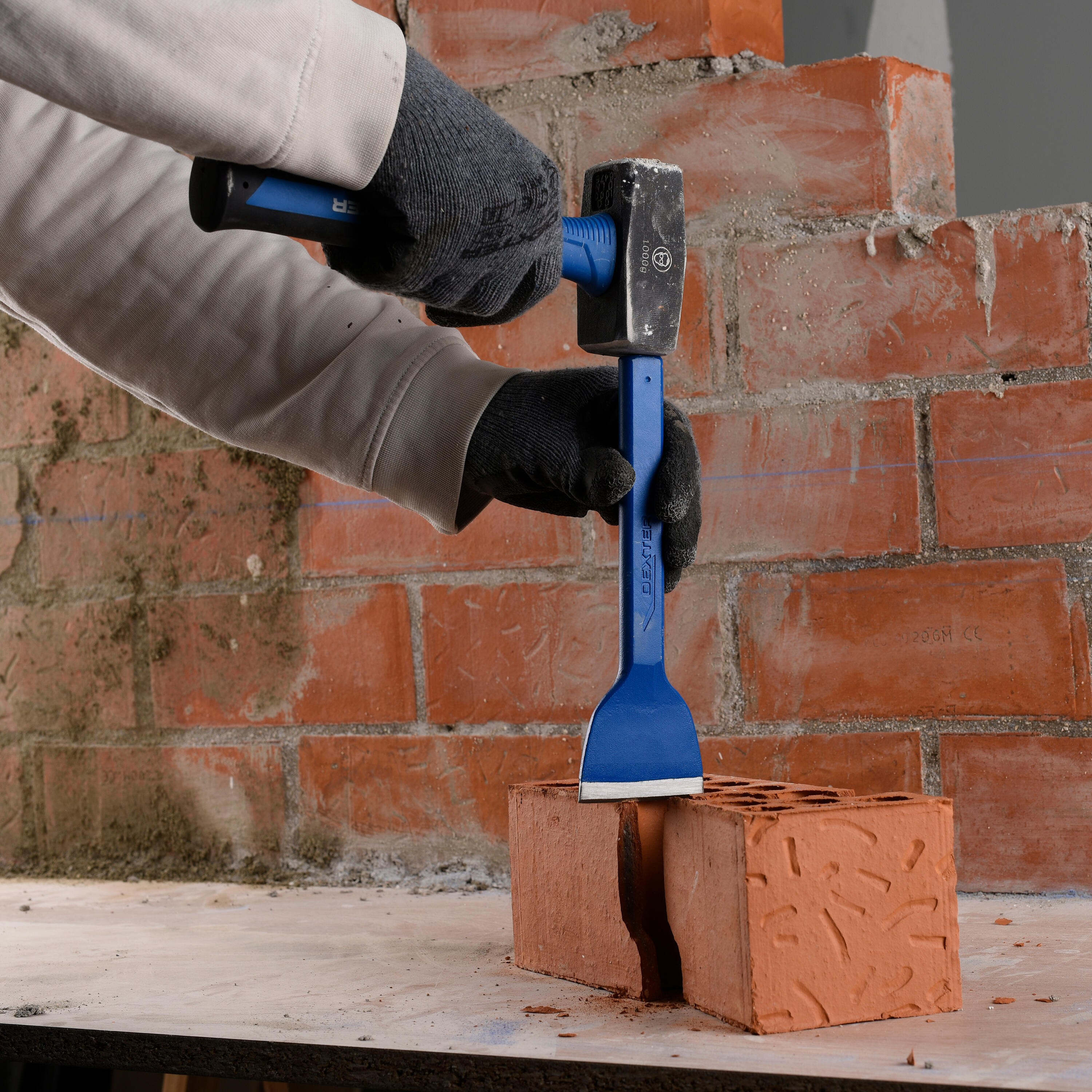 Ciseau à brique DEXTER en acier, L.23 cm - 3