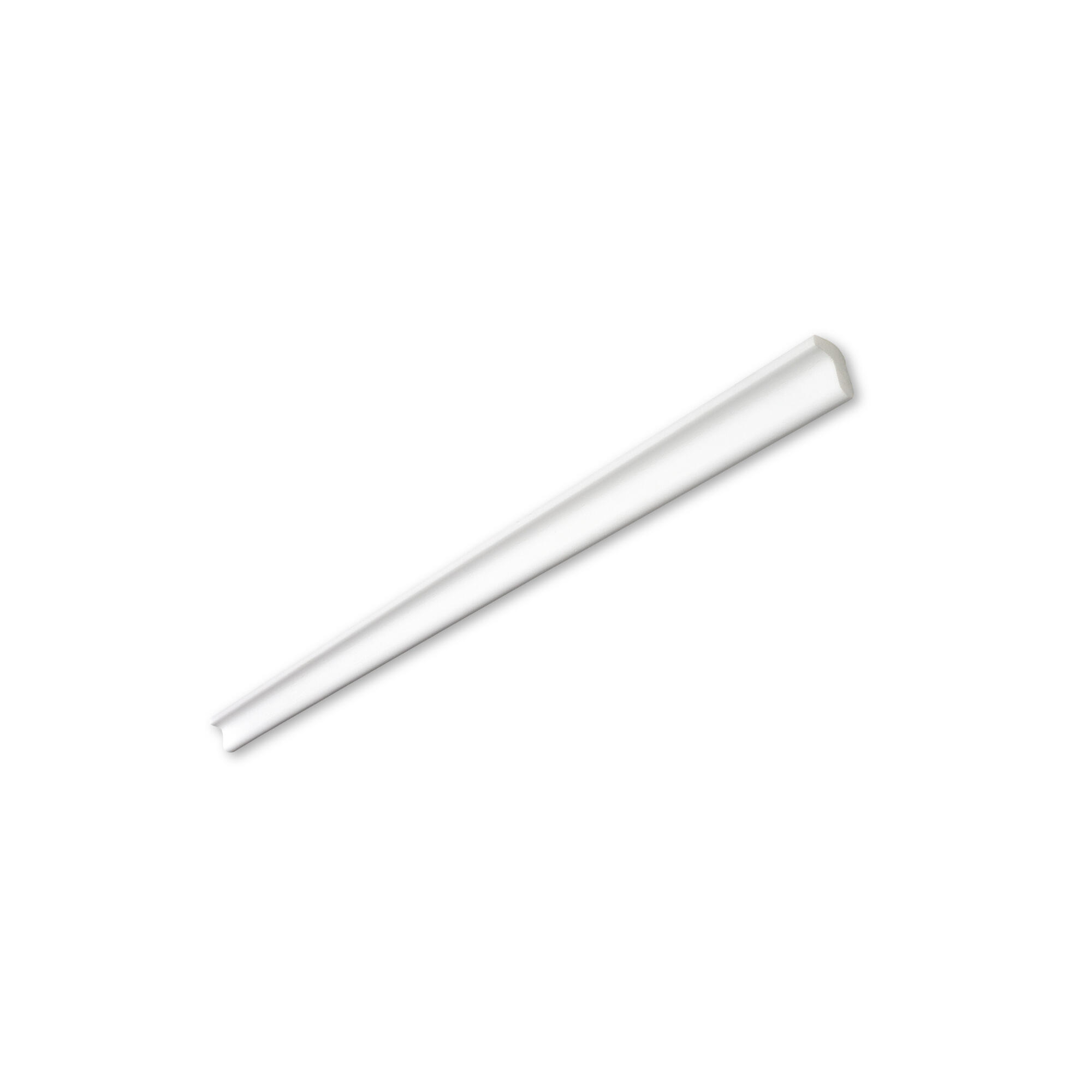Bagheta polistiren extrudat de colt L25, 200 x 2.5 cm, alb
