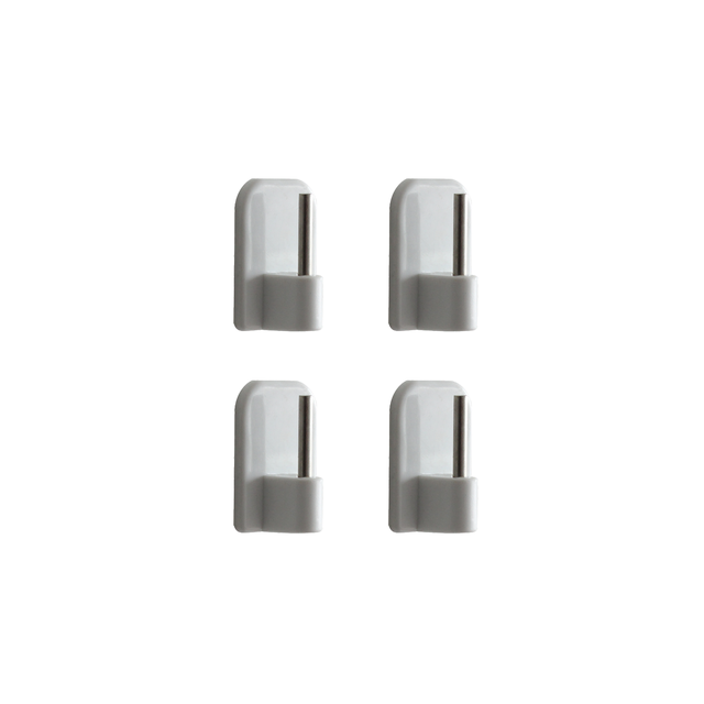 Support pour tringle à rideau Adh Diam. 9mm blanc brut INSPIRE