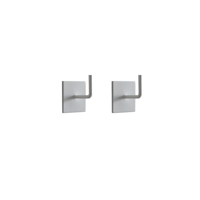 Support pour tringle à rideau Square Diam. 9mm blanc brut INSPIRE