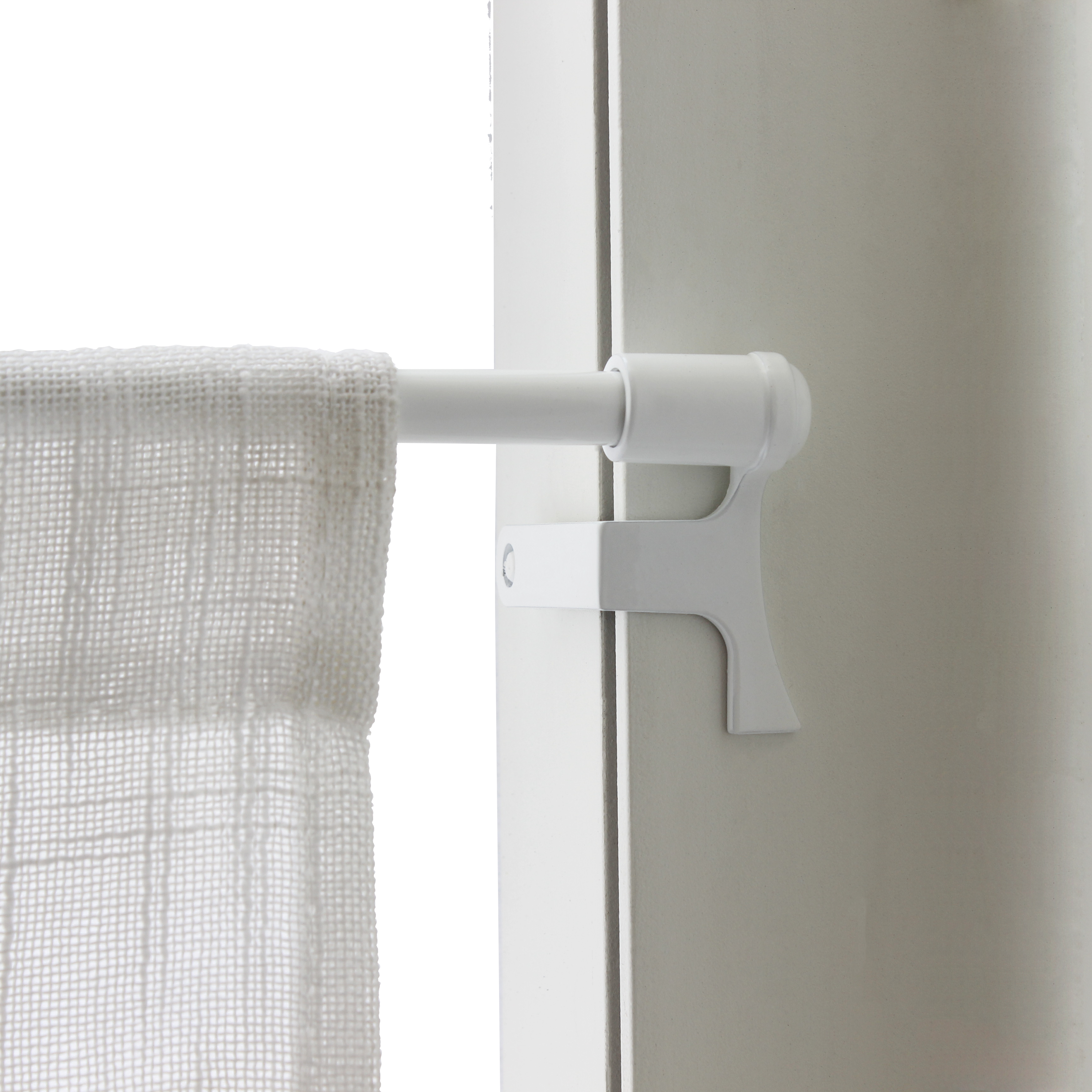 Kit de barre de vitrage sans perçage blanc Nubo, L.50 - 80 cm, diam.9 mm, INSPIR - 8