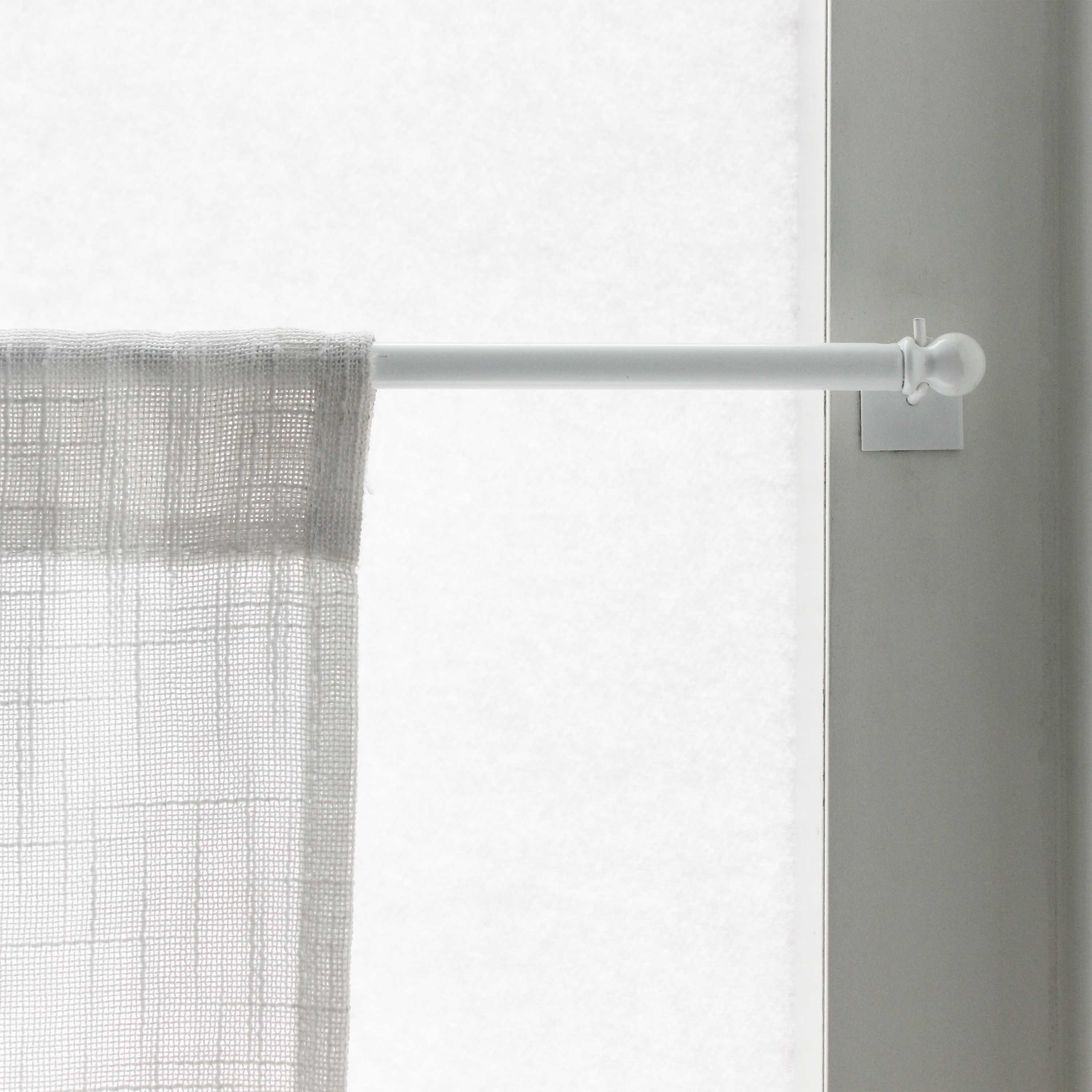 Support pour tringle à rideau Square Diam. 9mm blanc brut INSPIRE - 7