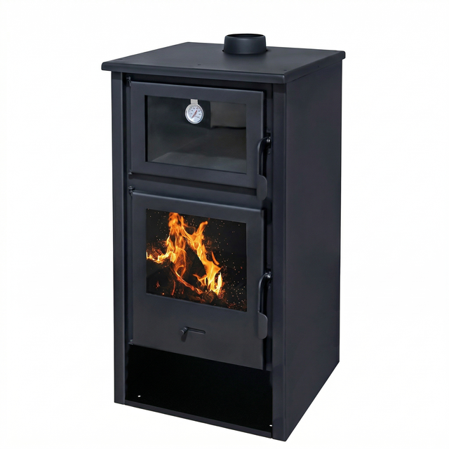 ESTUFA DE LEÑA DINAN 12,4KW CON HORNO