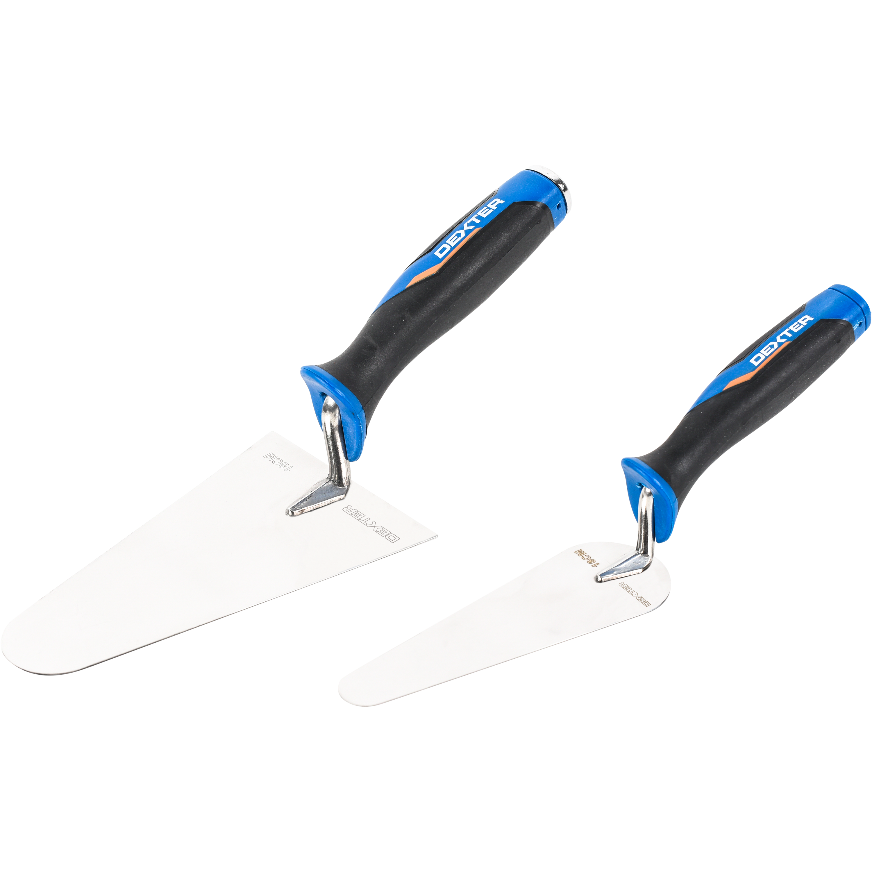 Lot de 2 truelles rondes en inox DEXTER, lame de 18 cm - 3